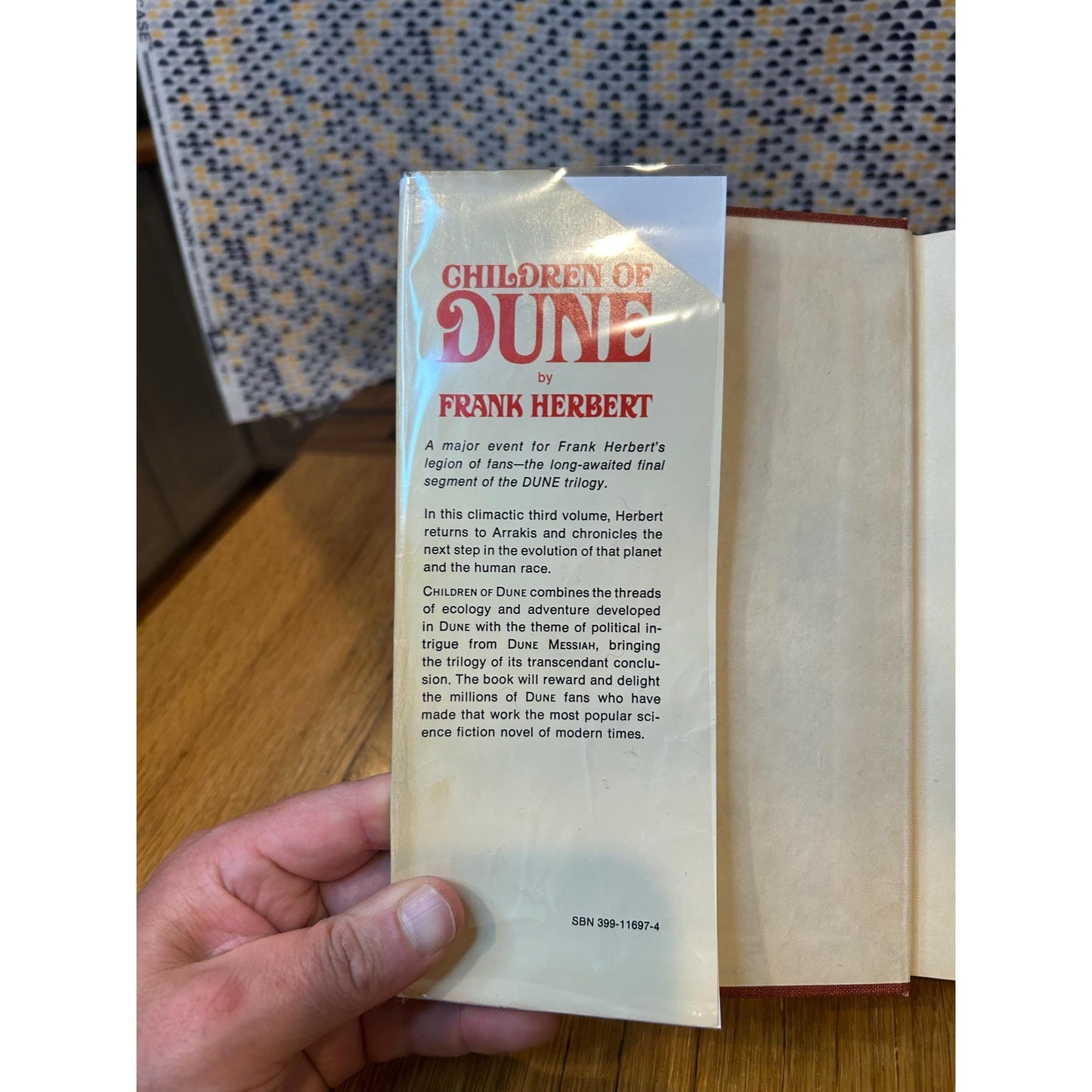 Children of Dune - Frank Herbert - Vintage Hardcover Book - Berkley Publishing - 1976 First Edition, 5th Printing
