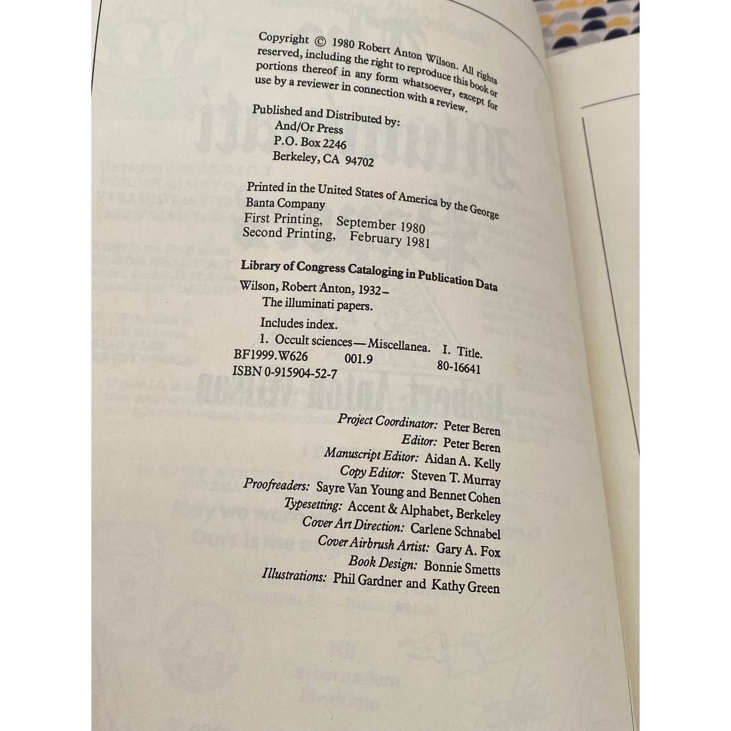 The Illuminati Papers - Robert Anton Wilson - 1980 And/Or Press