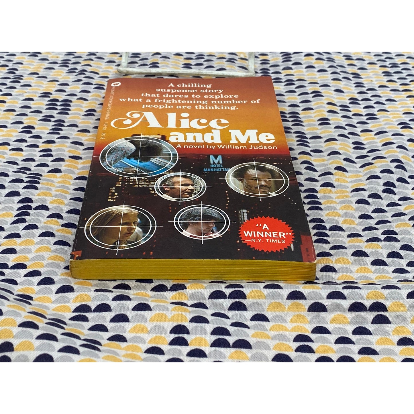 Alice and Me - William Judson AKA Edwin Corley - Vintage Paperback Book - Warner Edition