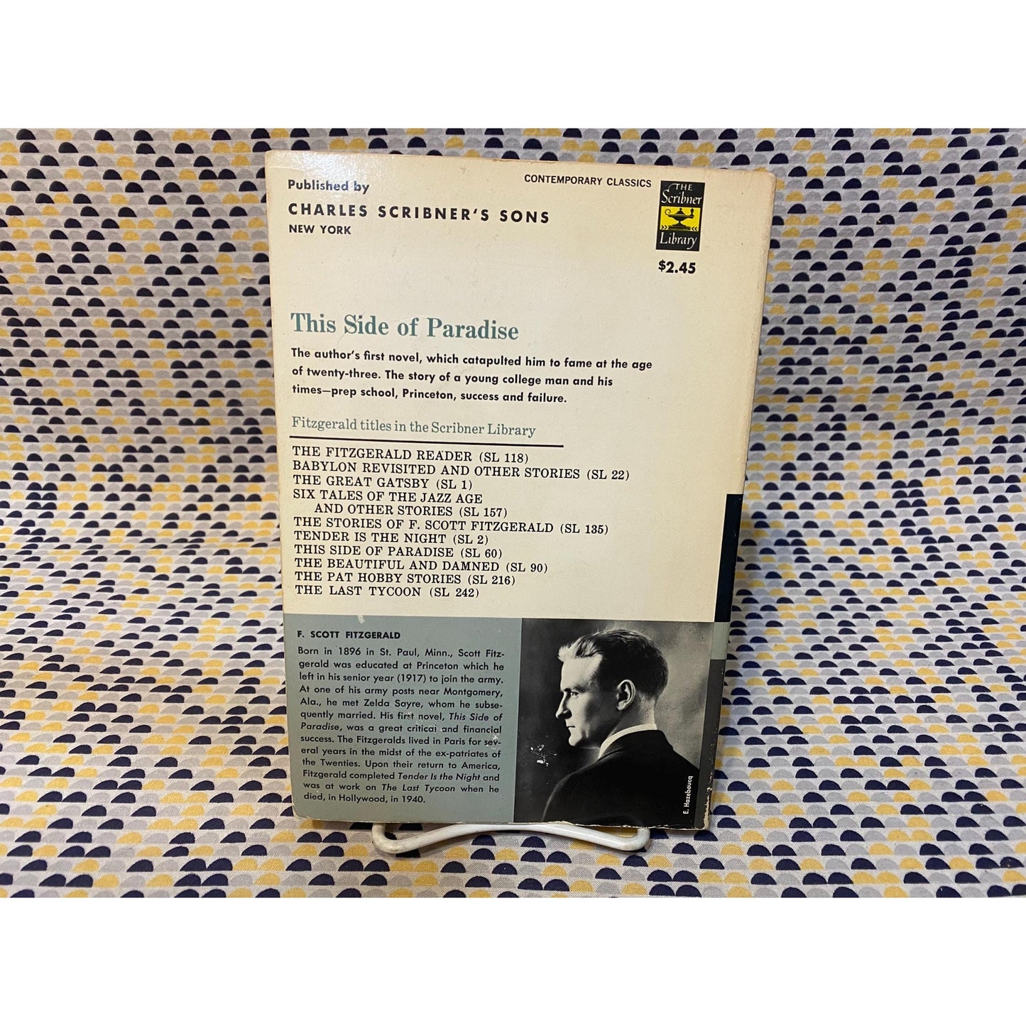 This Side of Paradise - F. Scott Fitzgerald - Vintage Paperback - Scribners Ed