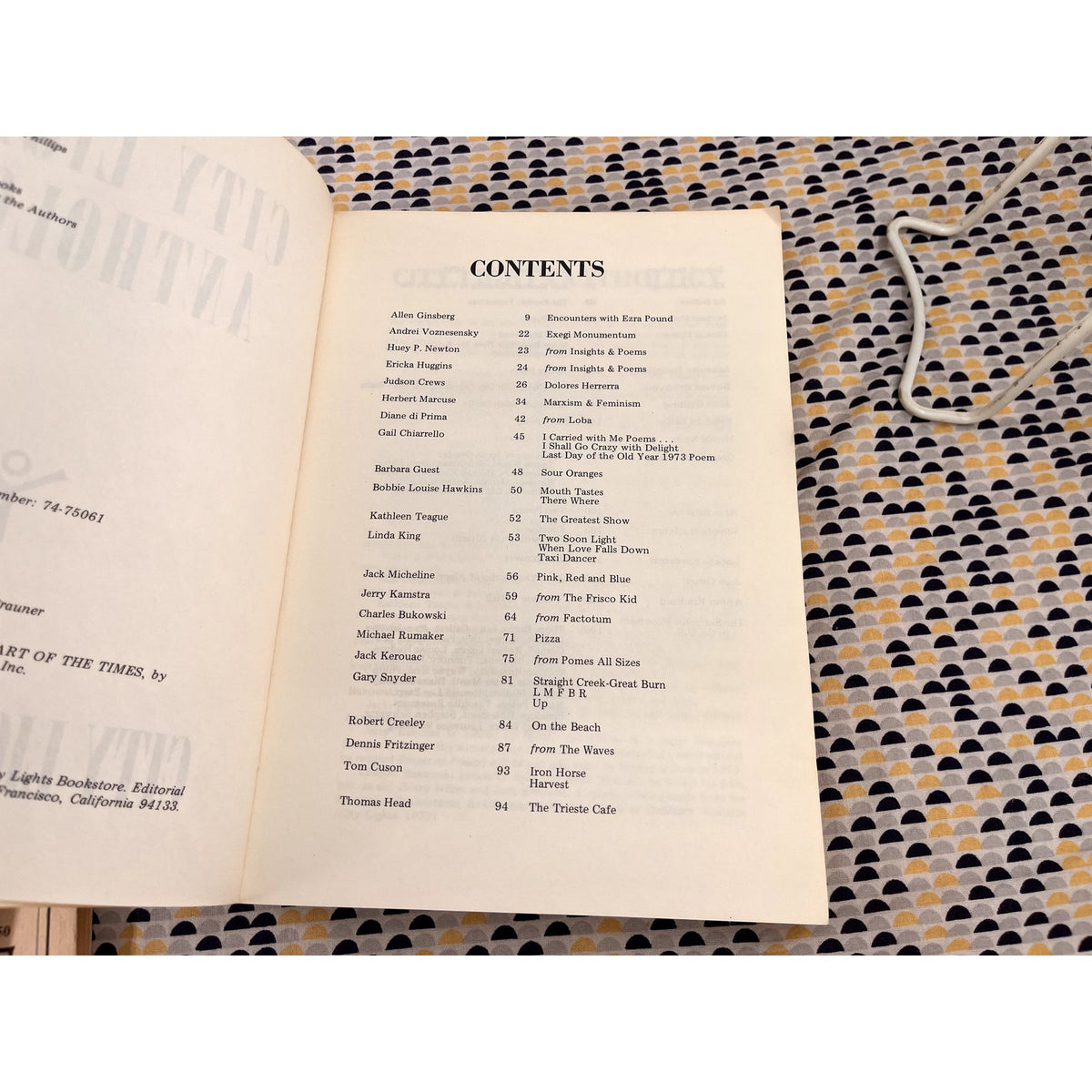 City Lights Anthology - Ed. Lawrence Ferlinghetti - City Light Books - Paperback