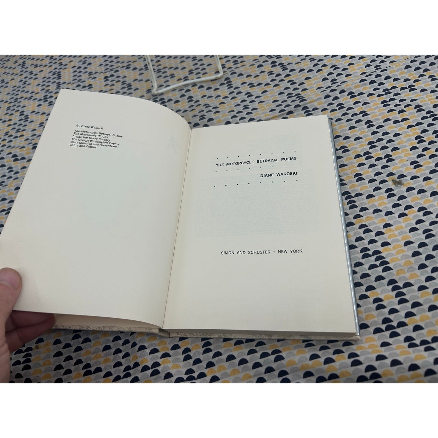 Diane Wakoski - The Motorcycle Betrayal Poems - First Edition Hardcover - 1971 Simon and Schuster