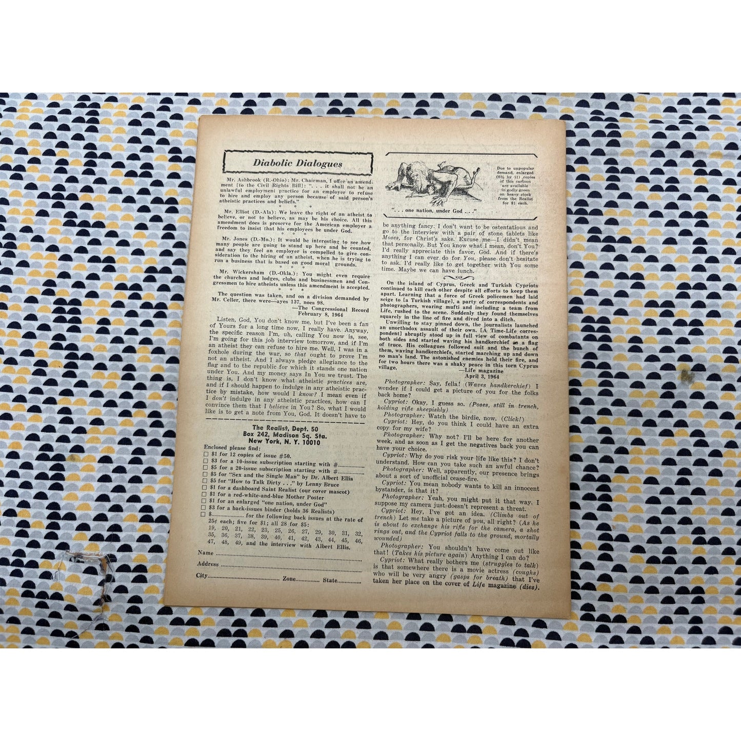 The Realist Magazine - Counterculture Newspaper - May 1964 - No. 50
