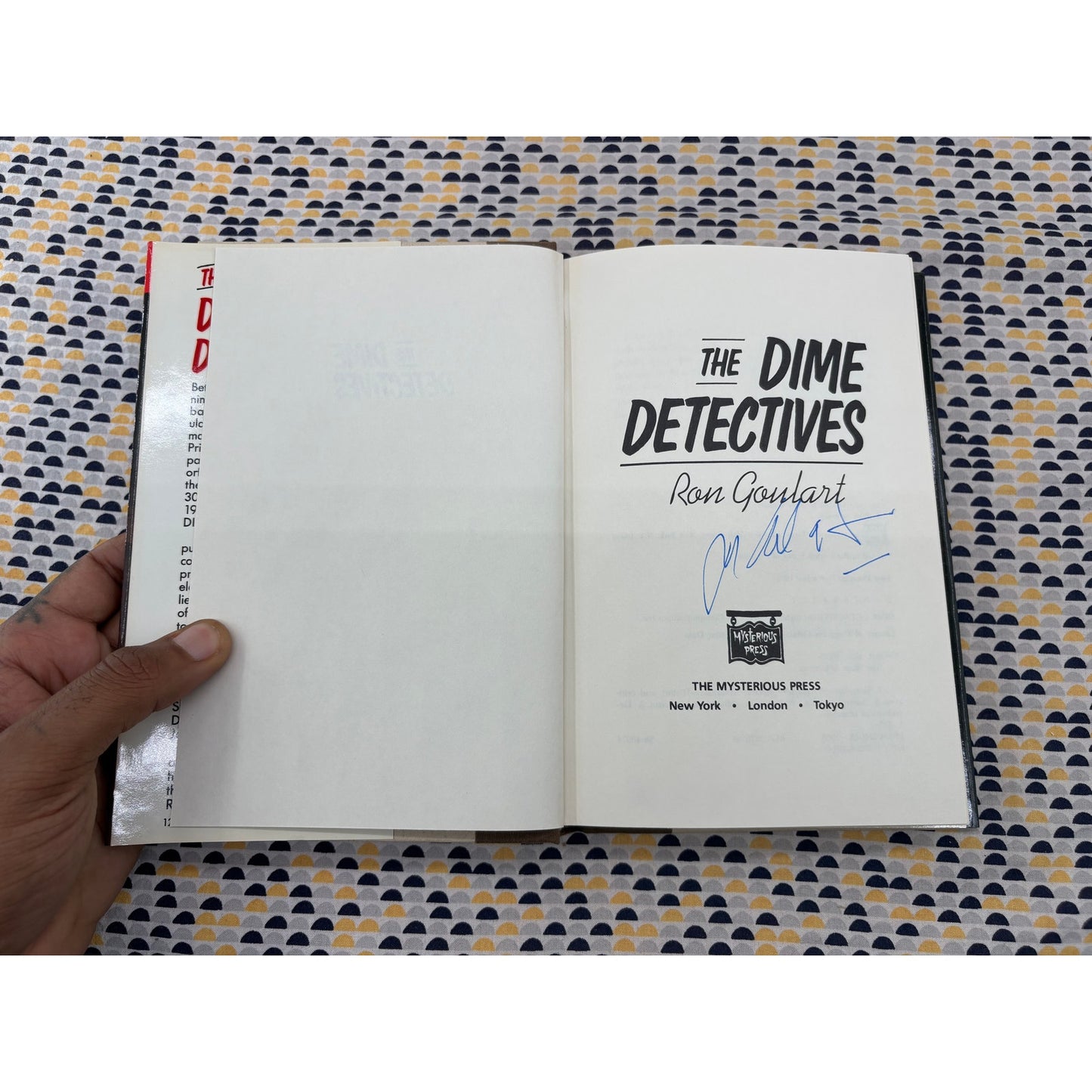 Signed - The Dime Detectives - Ron Goulart - Mysterious Press - Hardcover