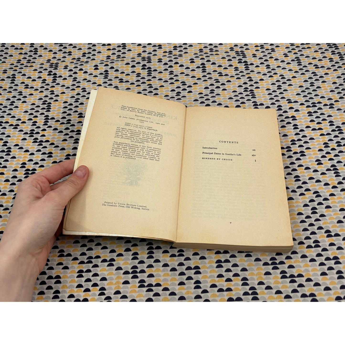 Kindred by Choice - J. W. von Goethe - Calderbook - Paperback