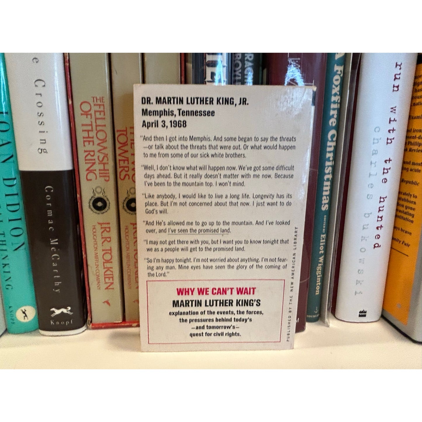 Why We Can't Wait - Martin Luther King Jr - MLK - Vintage Paperback Book - 60 cent Signet Books Edition