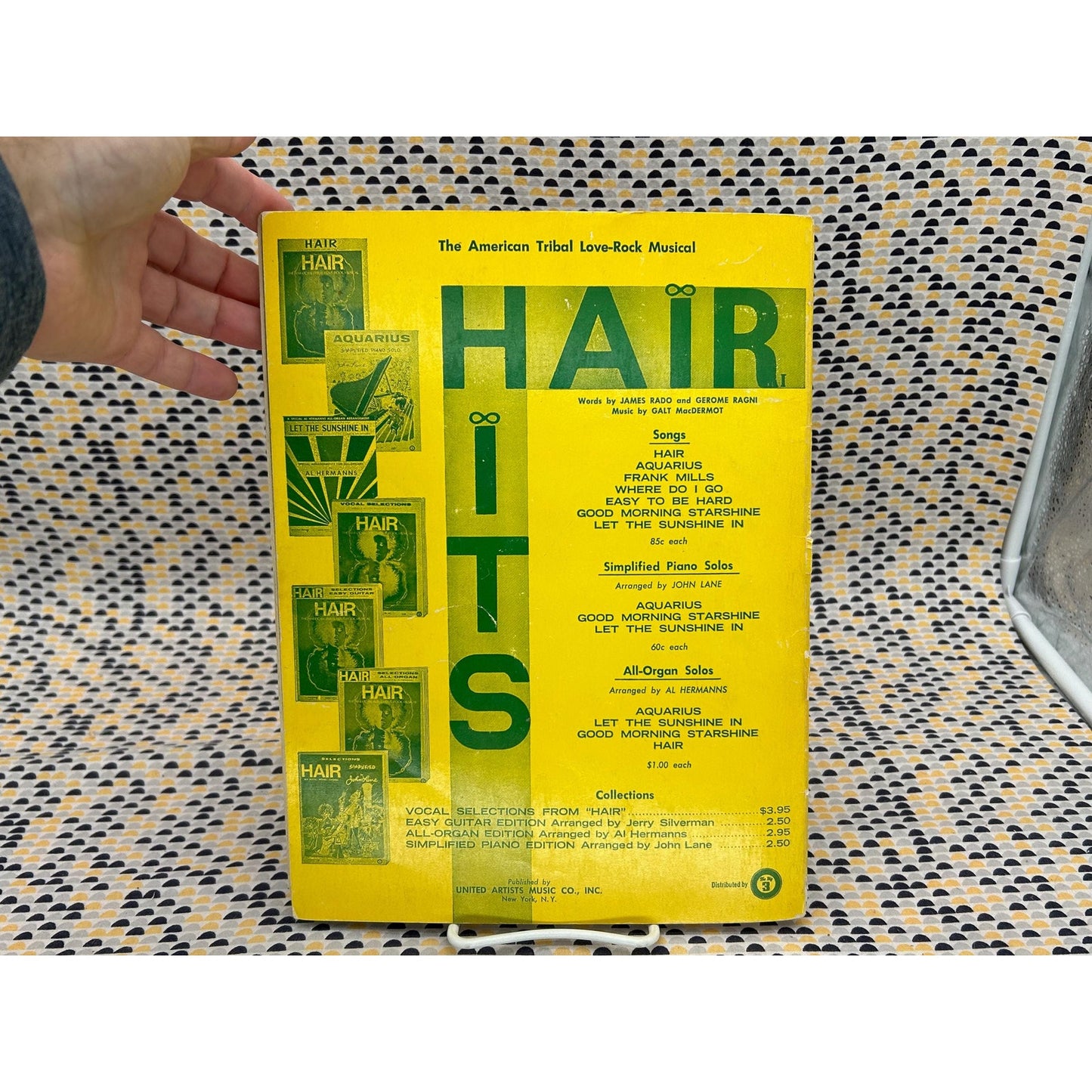 Hair - The American Tribal Love Rock Musical - Vintage Songbook and Picture Book