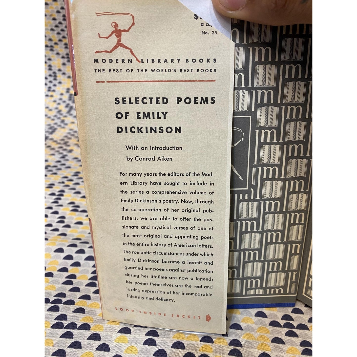 Emily Dickinson - Selected Poems - Vintage Hardcover - Modern Library Edition