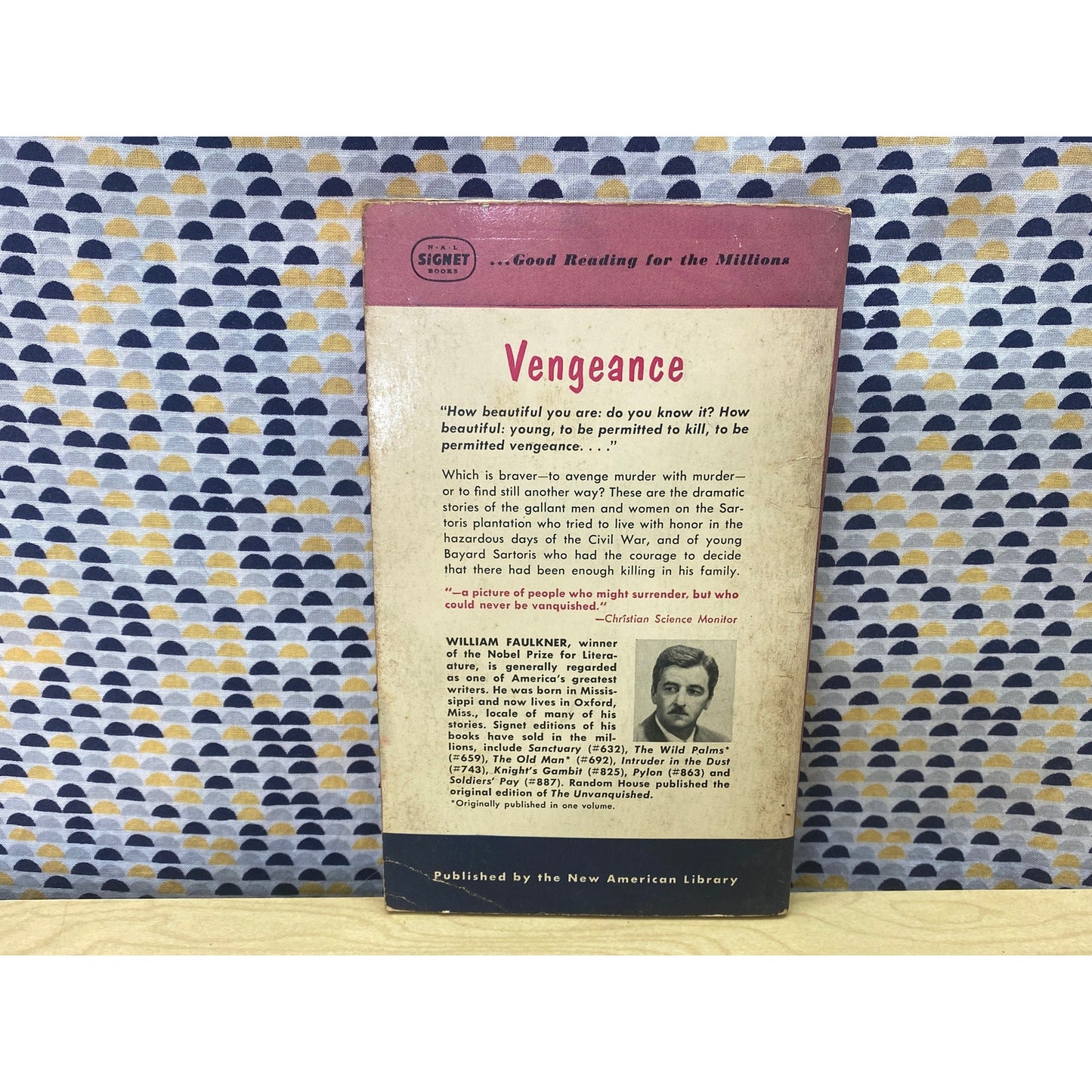 The Unvanquished - William Faulkner - Vintage Paperback - 1952 Signet Edition