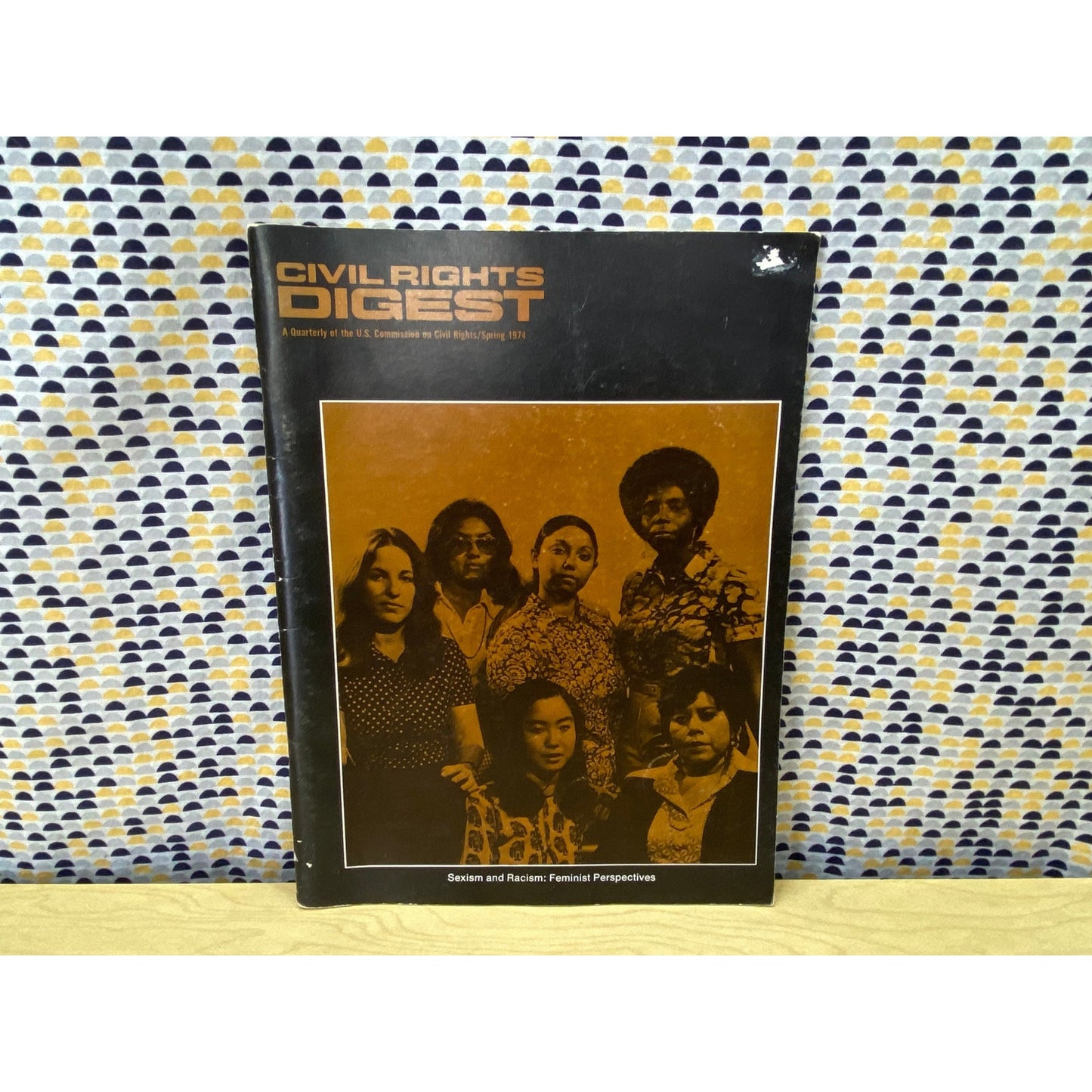Civil Rights Digest - Sexism and Racism: Feminist Perspectives - Spring 1974 - Vintage Paperback Book - US Commission on Civil Rights