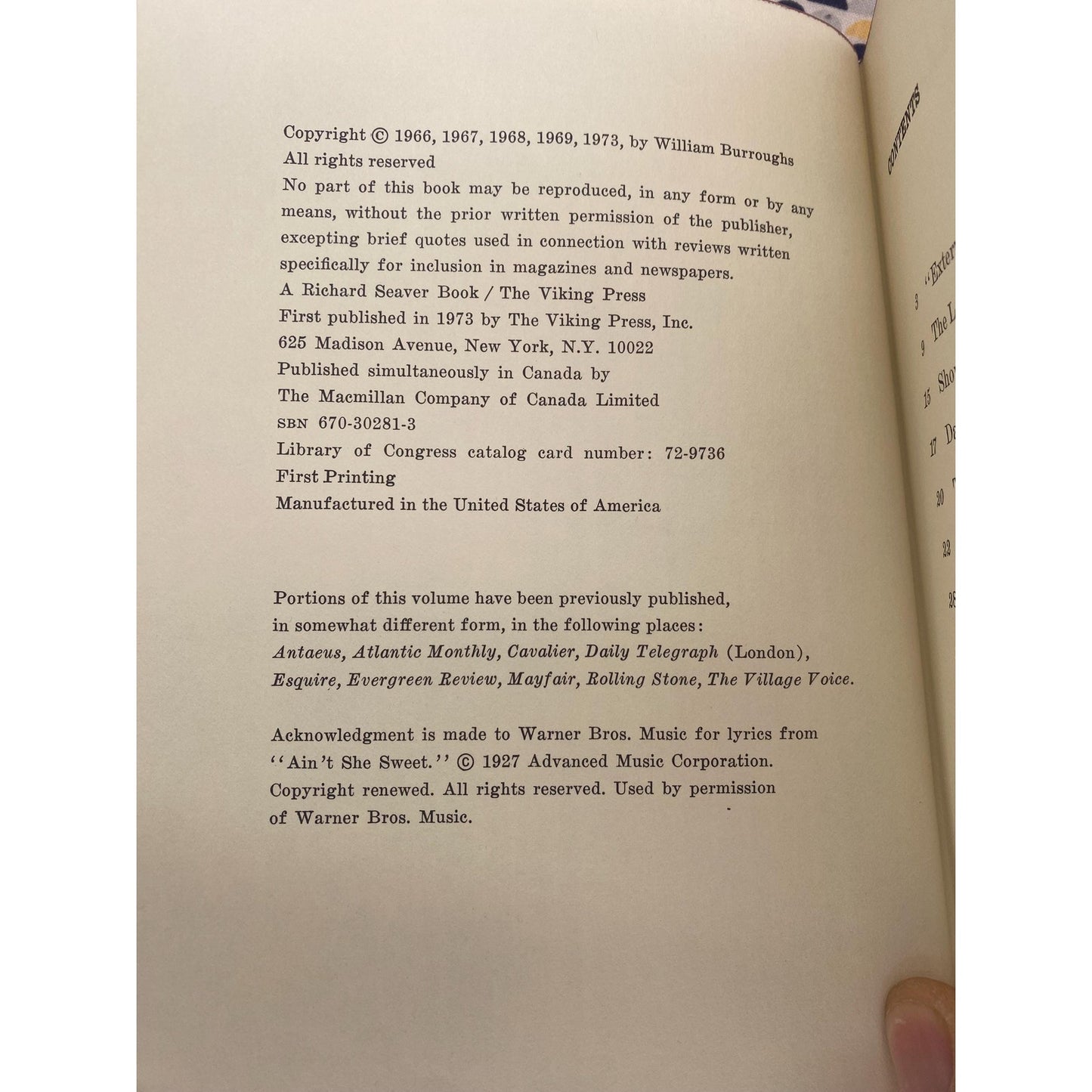 Exterminator! - William S Burroughs - Viking Edition - 1st Edition, 1st Printing