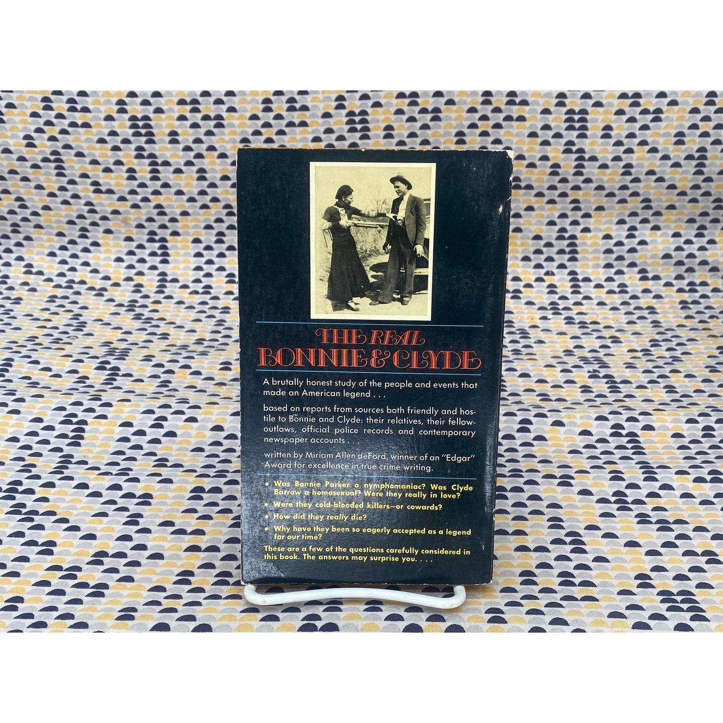 The Real Bonnie & Clyde - Miriam Allen deFord - Vintage Paperback Book - Ace Edition