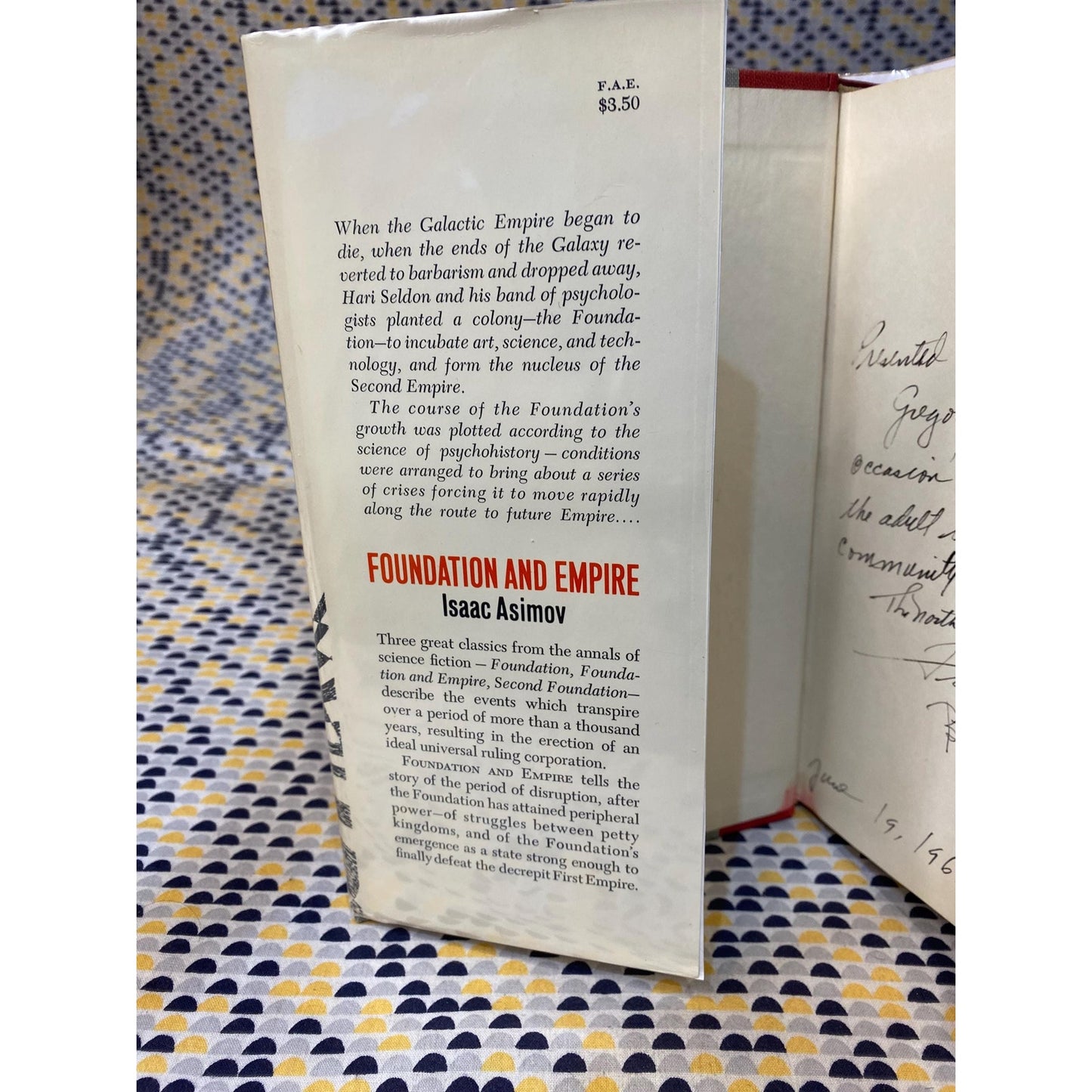 Foundation and Empire - Isaac Asimov - Doubleday Hardcover - 1st Edition, Early Print