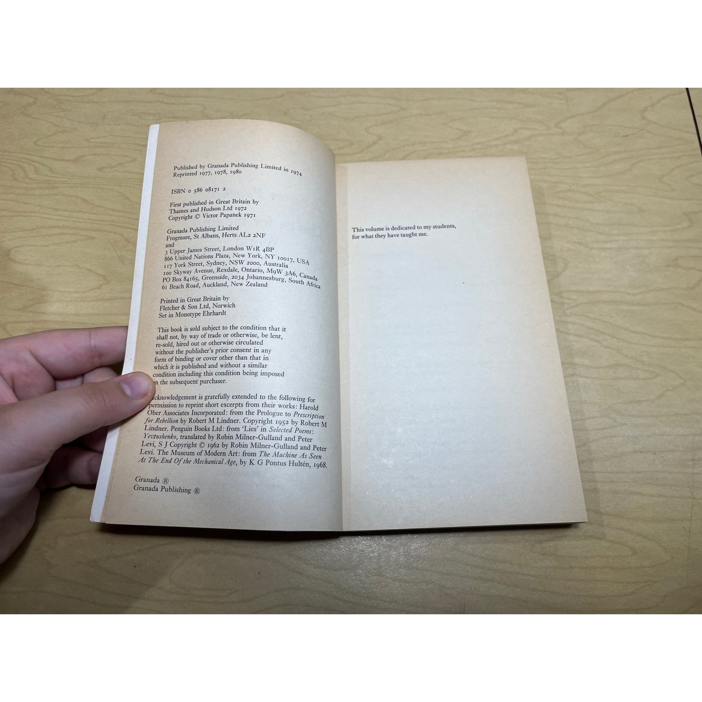Design for the Real World - Victor Papanek - Paladin Books - Paperback