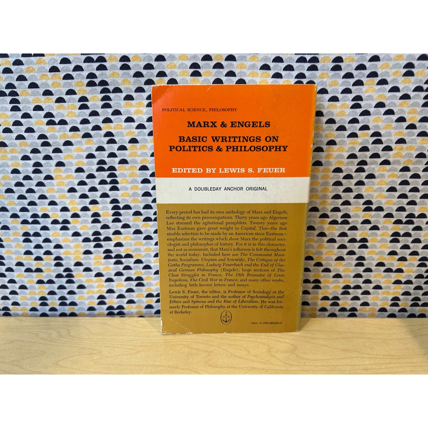 Basic Writings on Politics and Philosophy - Karl Marx & Friedrich Engels - Vintage Paperback Book - Doubleday Anchor Edition