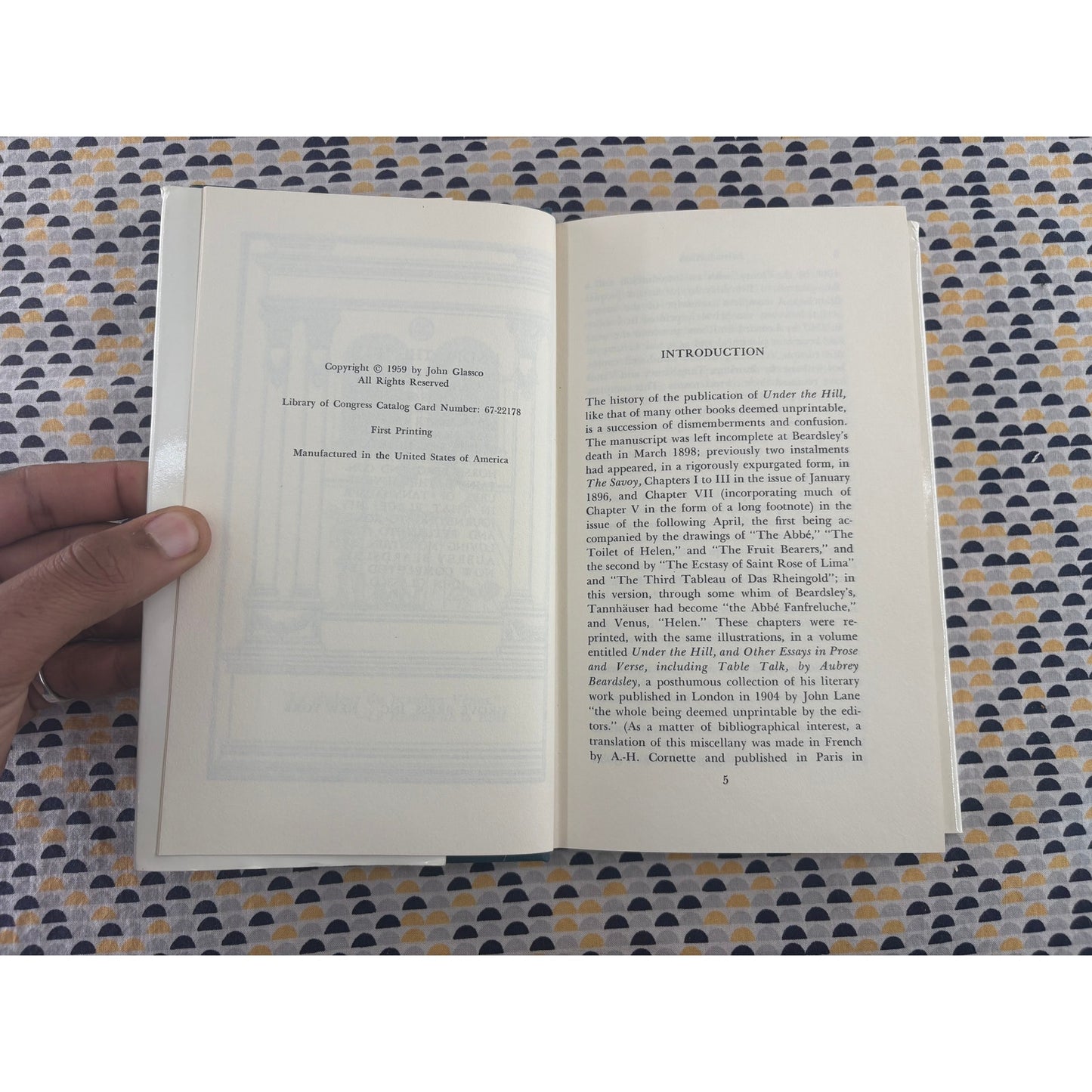 Under The Hill - Aubrey and John Beardsley and Glassco - Grove Press 1st Edition