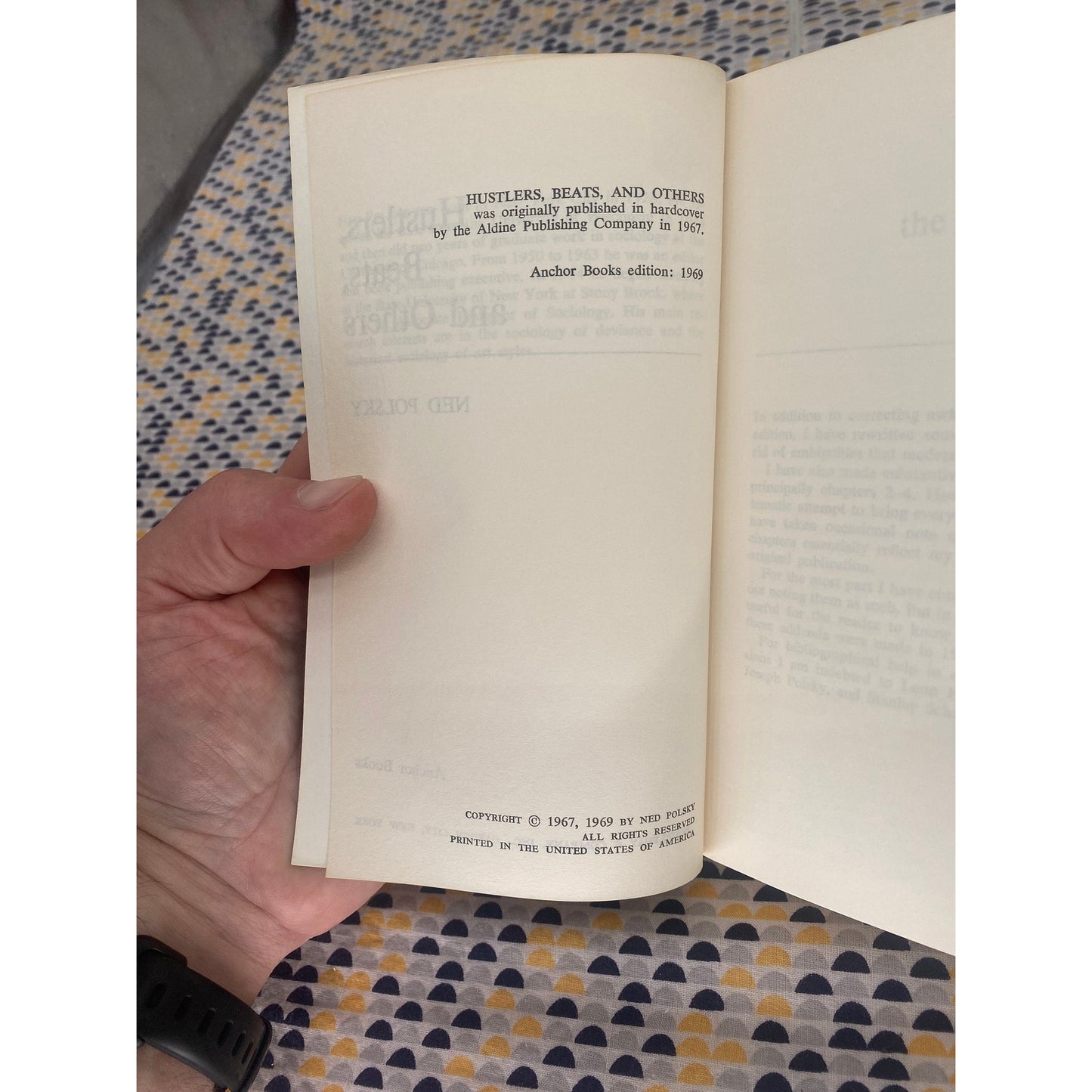 Hustlers, Beats, And Others - Ned Polsky - Vintage Paperback Book - Anchor Press/Doubleday Edition