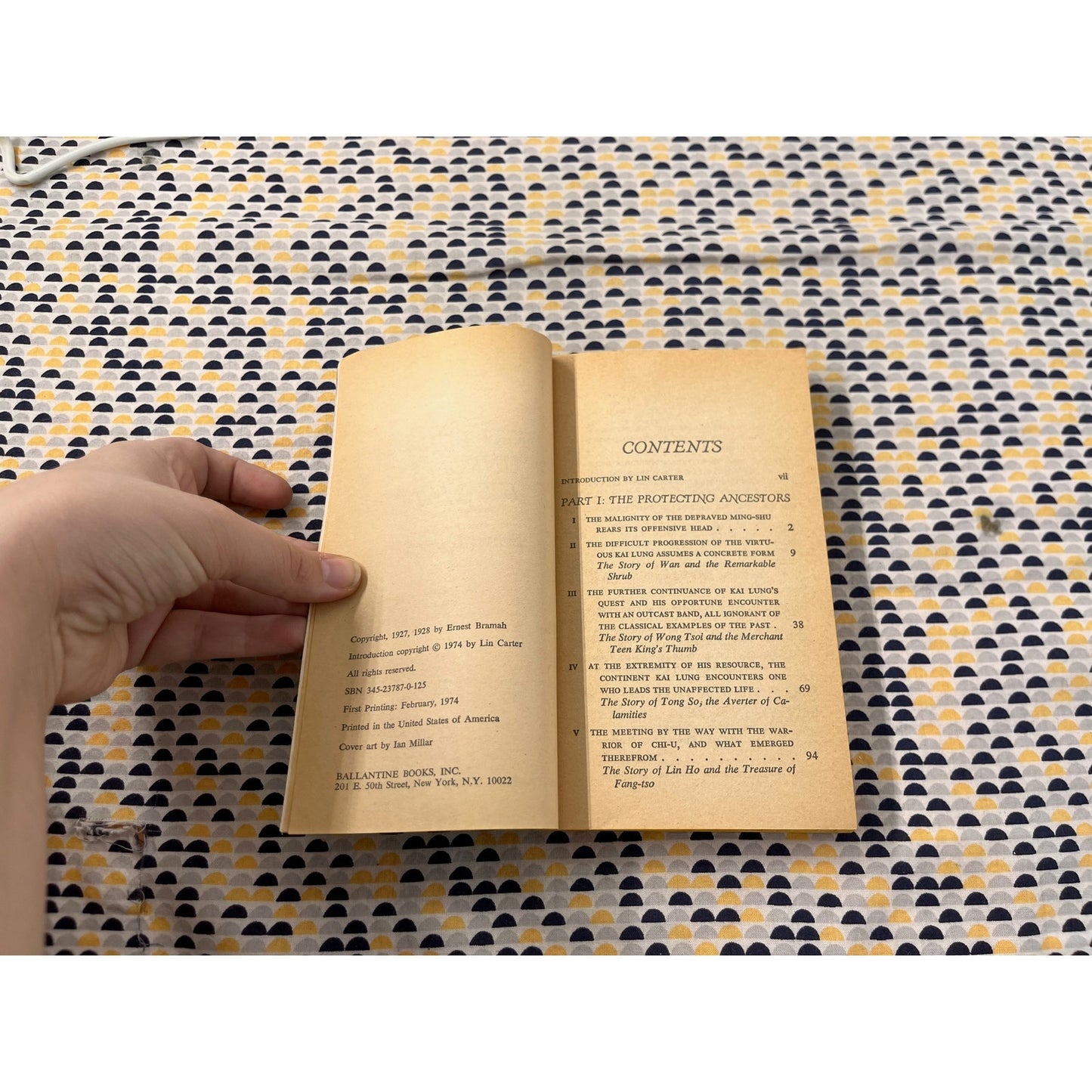 Kai Lung Unrolls His Mat - Ernest Bramah - Ballantine Adult Fantasy - Paperback