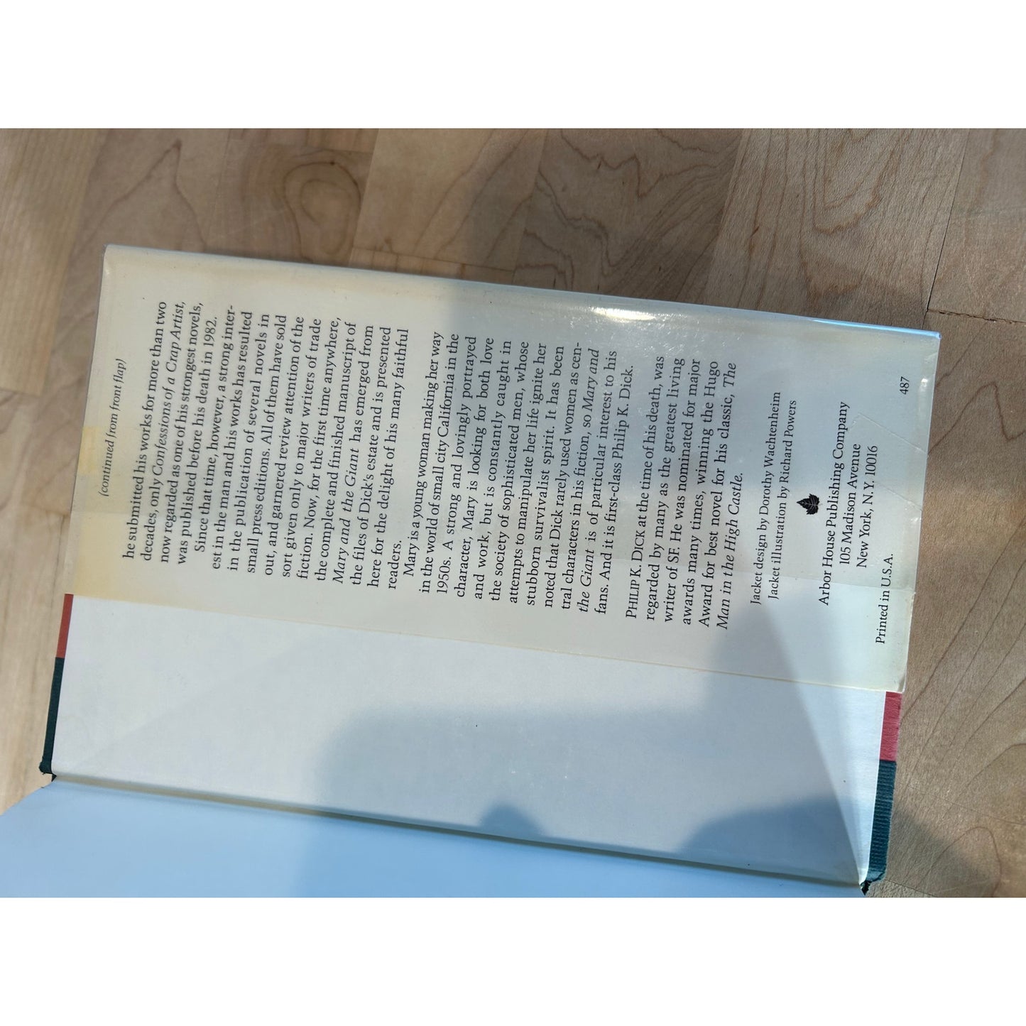 Mary and the Giant - Philip K. Dick - Arbor House 1st Ed- EX LIBRARY COPY