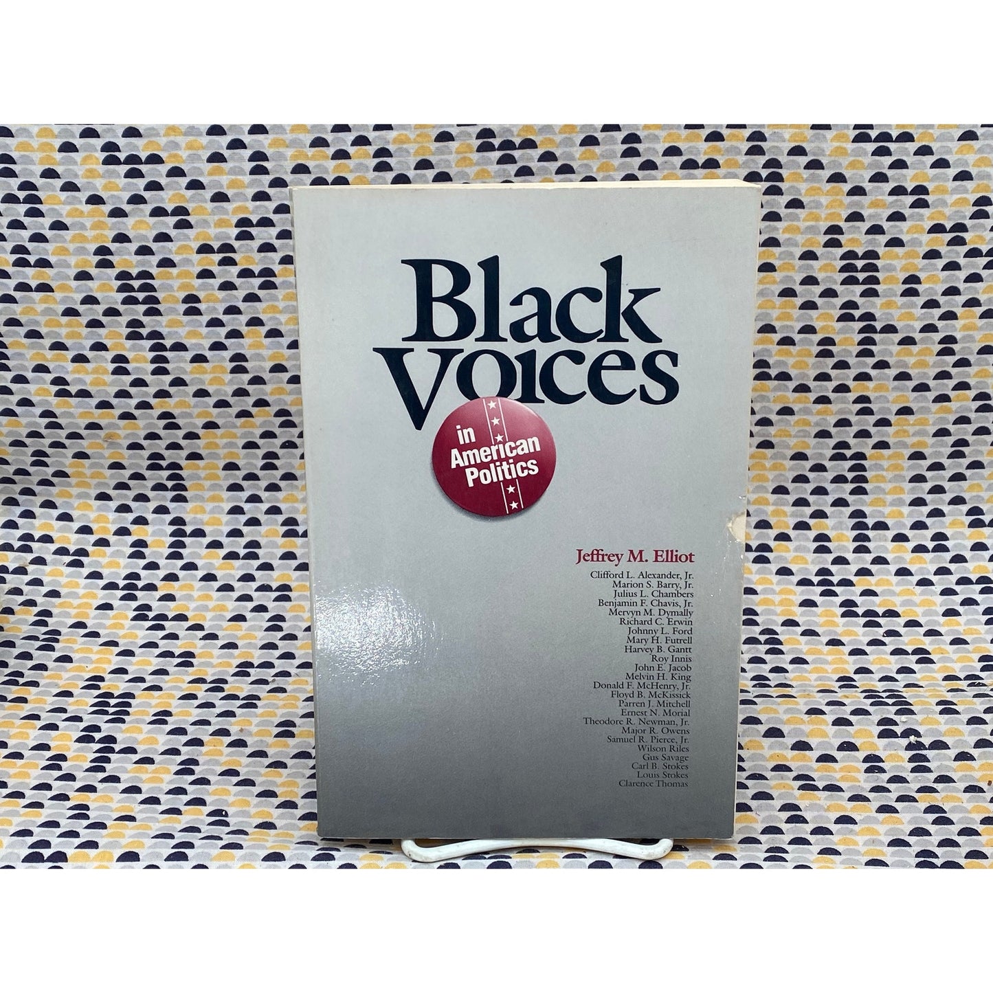 Black Voices In American Politics - Jeffrey M. Elliot, editor - Vintage Paperback Book - Harcourt Brace Jovanovich Edition