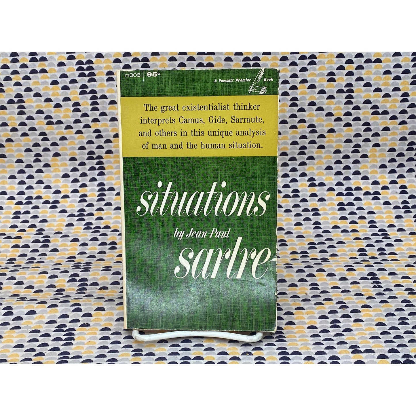 Situations - Jean-Paul Sartre - Vintage Paperback Book - 95 cent Fawcett Premier Edition