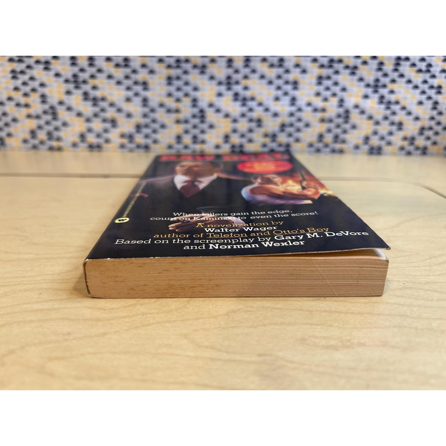 Raw Deal - Walter Wager - Arnold Schwarzenegger - Movie Novelization- Vintage Paperback - Warner Books