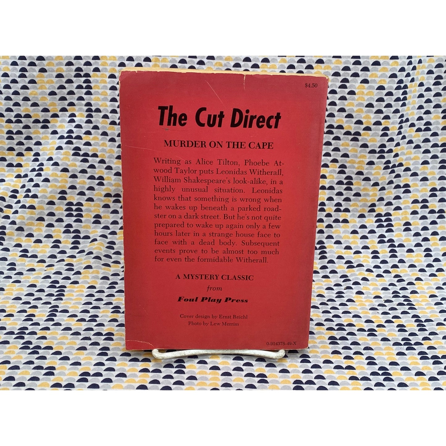 The Cut Direct - Phoebe Atwood Taylor - Alice Tilton - Vintage Paperback Book - Foul Plat Press