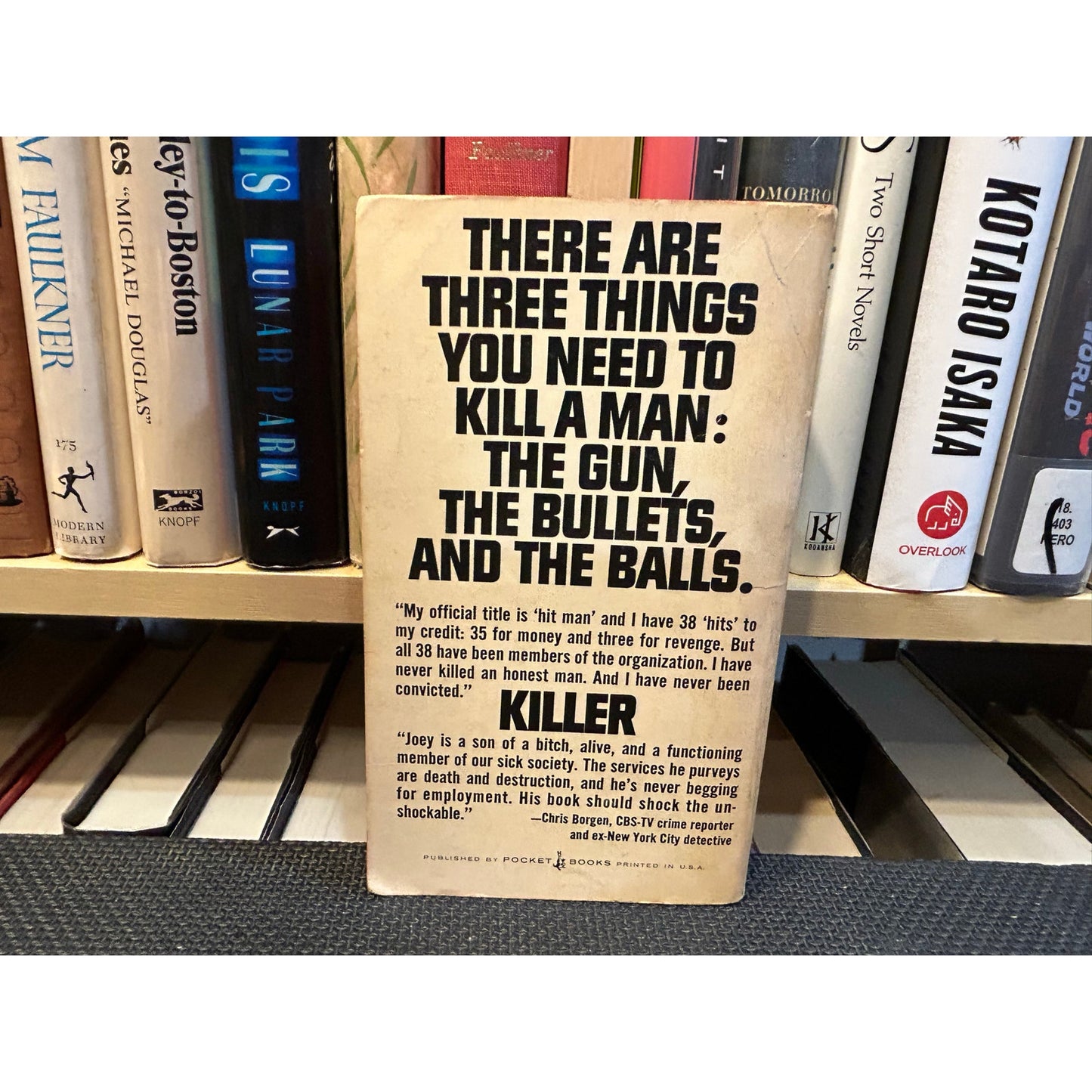Killer - Autobiography of a Mafia Hit Man - written by Joey - Vintage Paperback Book - Pocket Books Edition