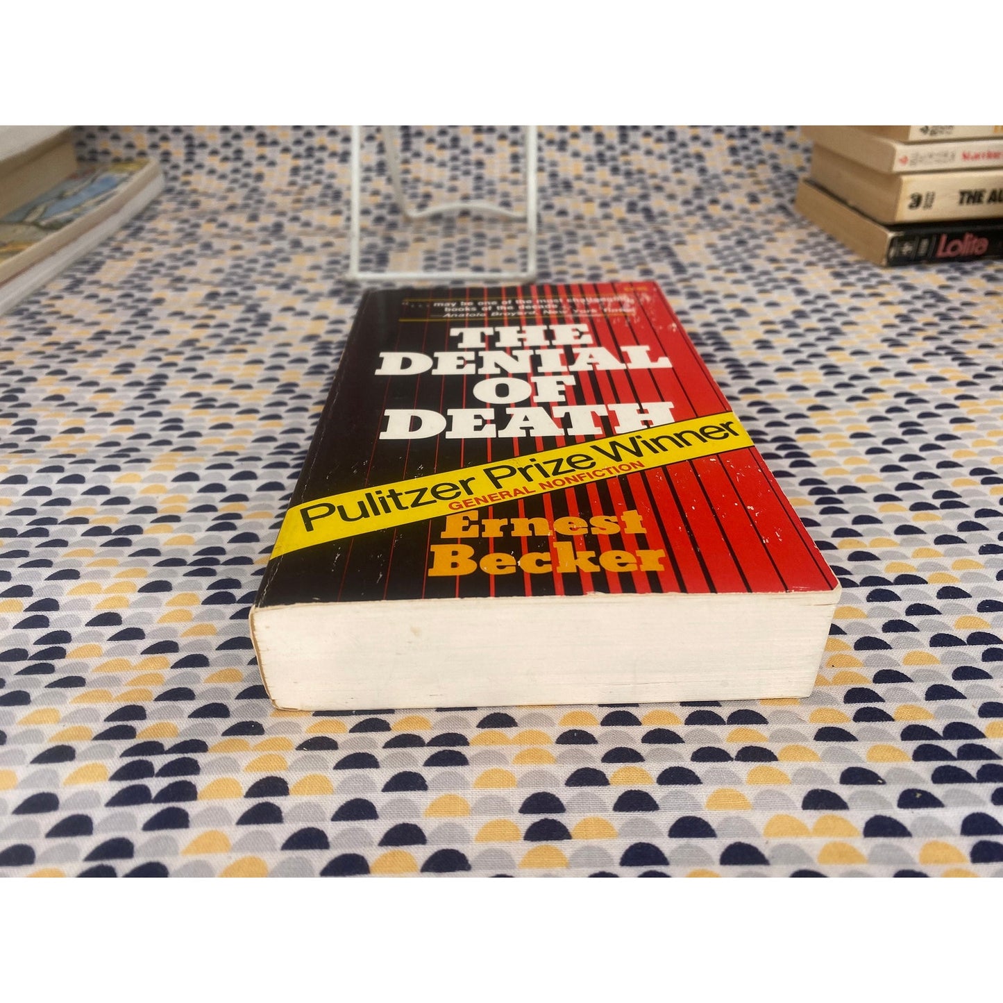 The Denial of Death - Ernest Becker - Vintage Paperback Book - Free Press Edition