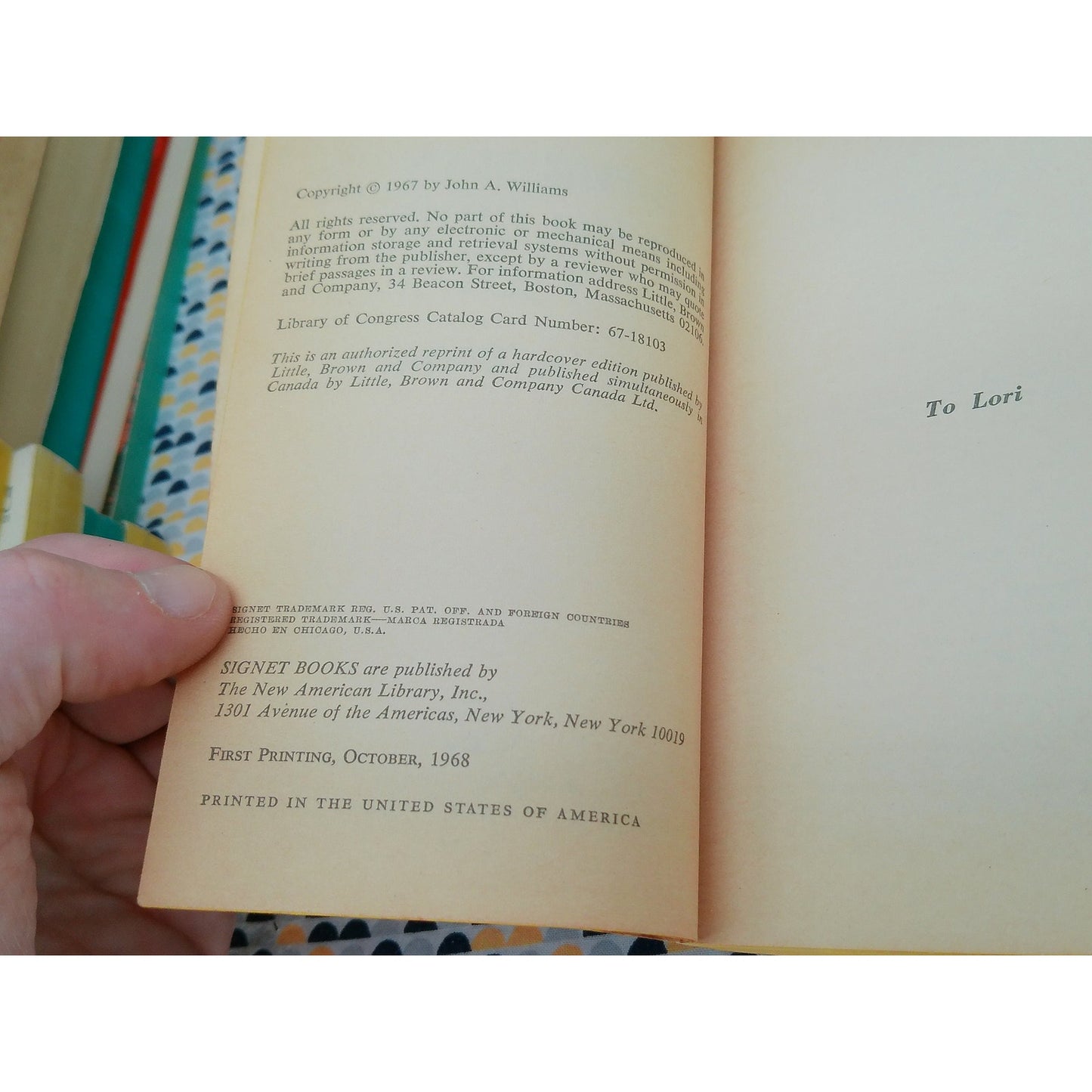 The Man Who Cried I Am - John A. Williams - Vintage Paperback - Signet Edition