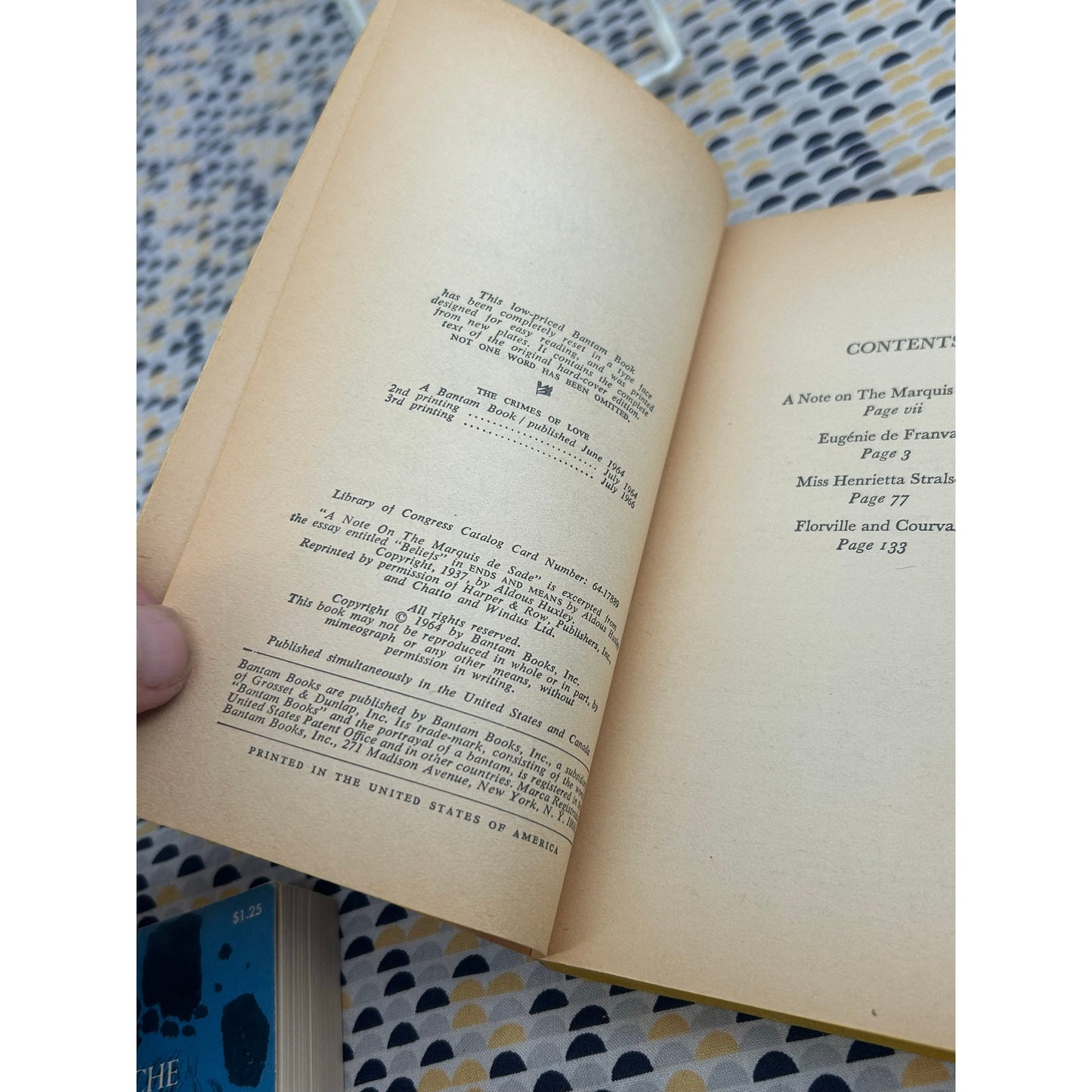 The Crimes Of Love - Marquis De Sade - Bantam Books - Paperback