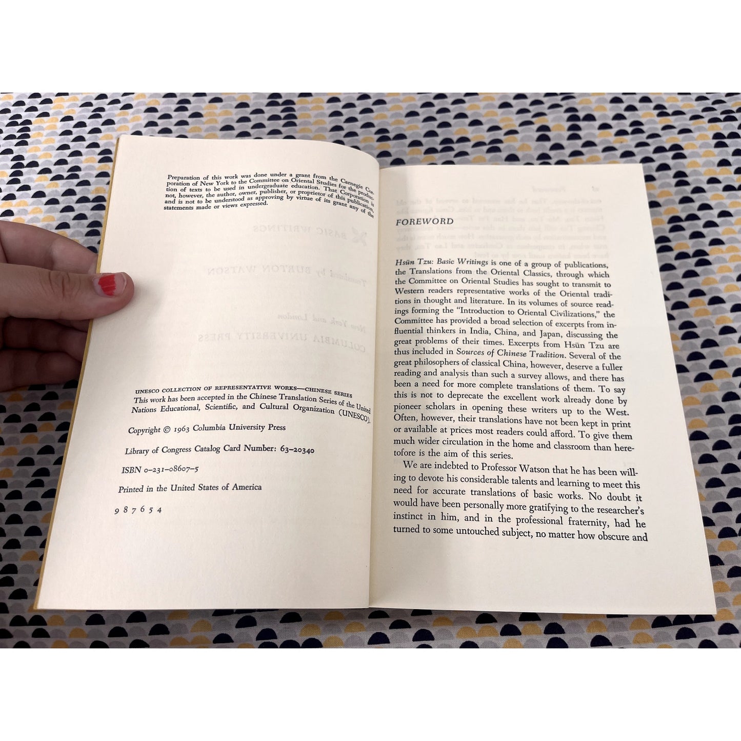 Hsun Tzu: Basic Writings - Translated by Burton Watson - Colombia Books - Paperback