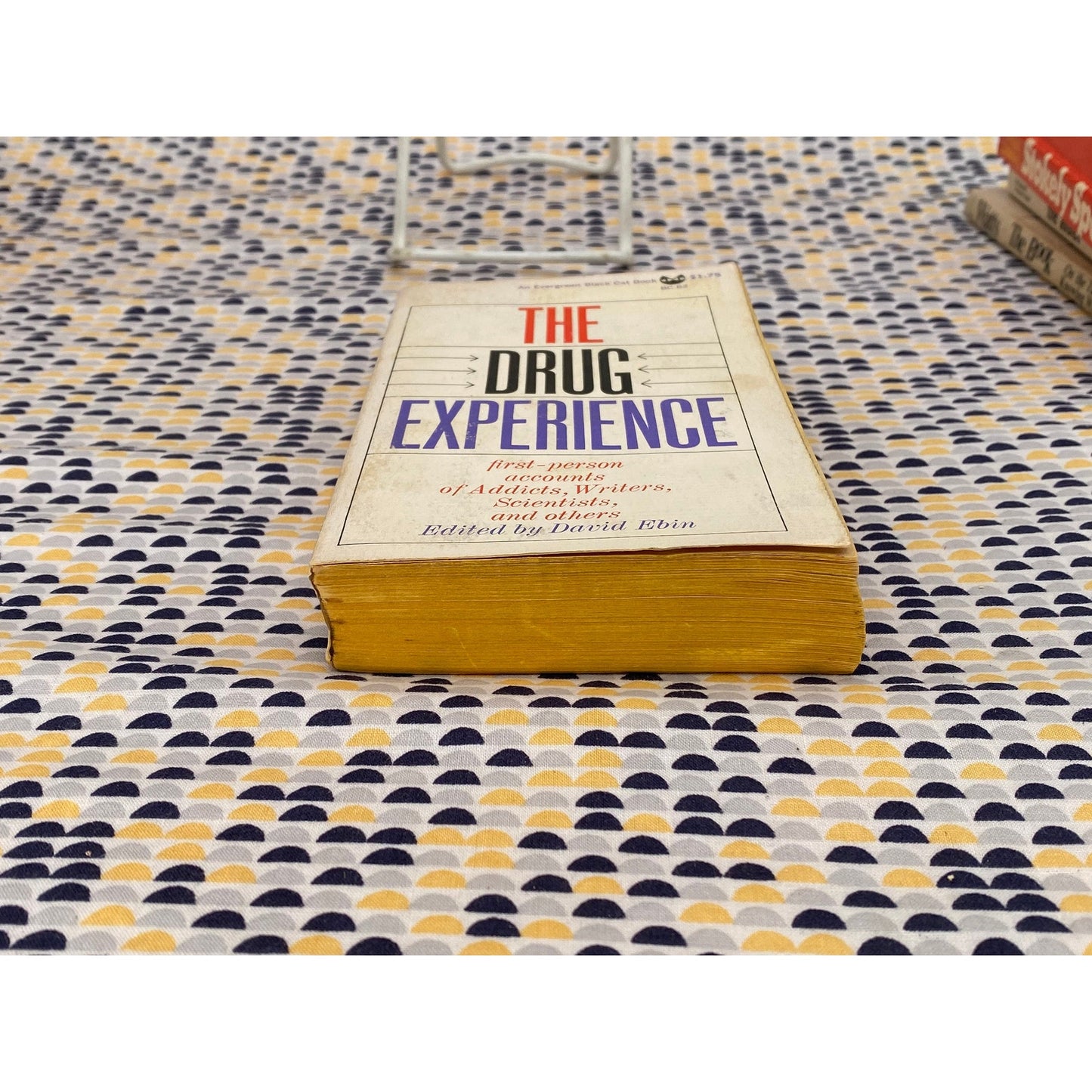 The Drug Experience - Ed by David Ebin - Huxley, Burroughs, Ginsberg, Crowley - Vintage Paperback Book - Evergreen / Grove Press Edition