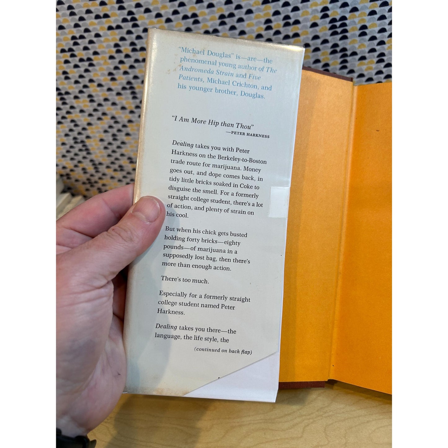Dealing -Berkeley to Boston 40-Brick Lost Bag Blues - Michael Douglas - Crichton