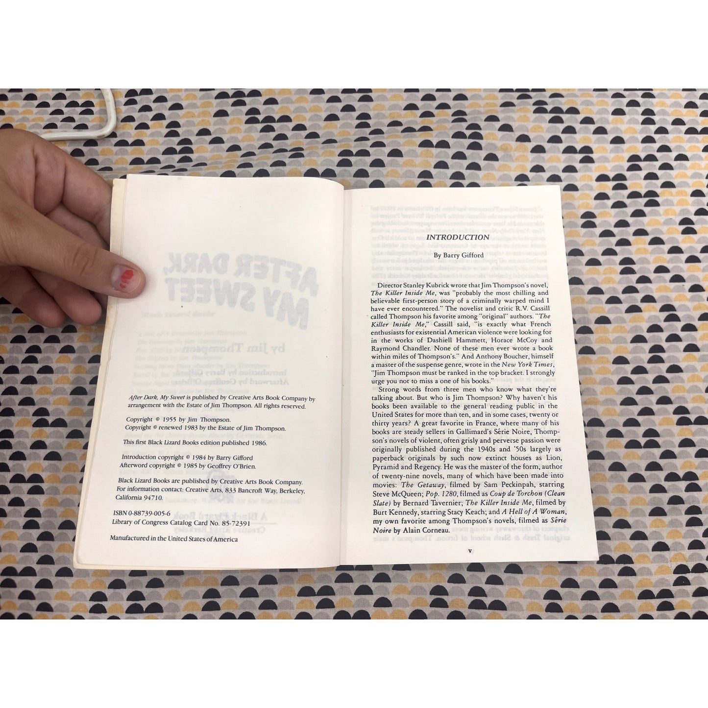 After Dark, My Sweet - Jim Thompson - Paperback Book - Black Lizard Edition