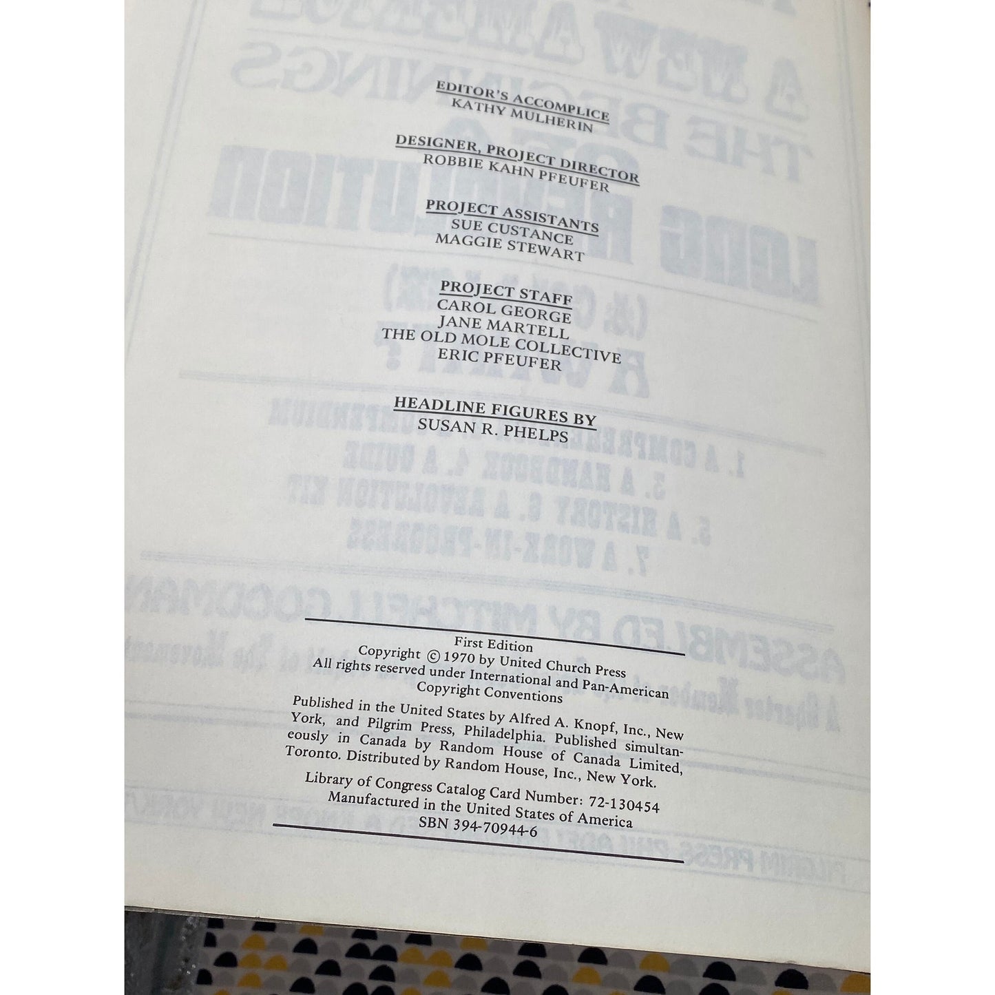 The Movement Toward a New America - Mitchel Goodman -Pilgrim Press - 1st Edition