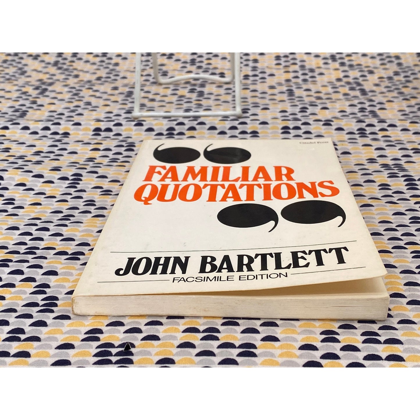 Familiar Quotations - John Bartlett - Vintage Paperback Book - Citadel Press Edition
