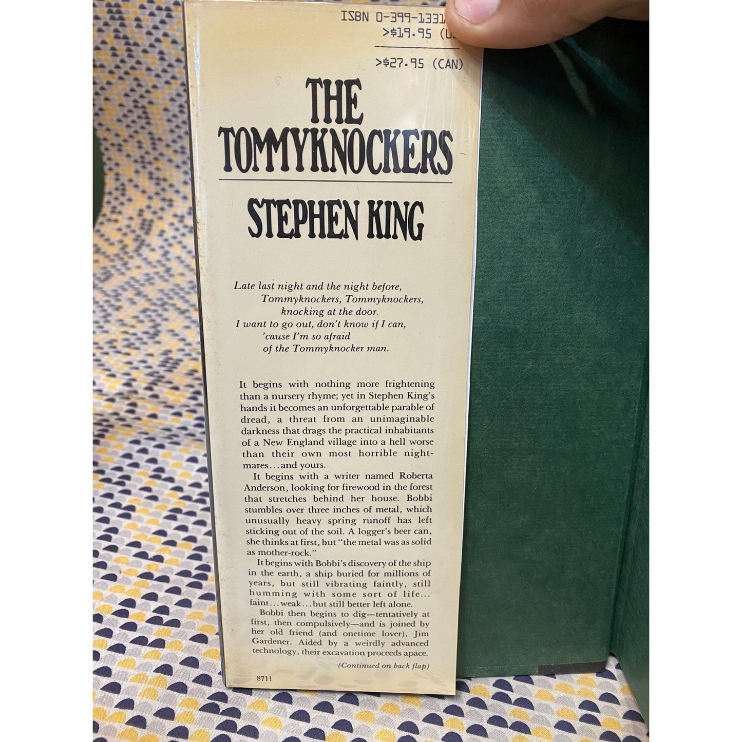 The Tommyknockers - Stephen King - Hardcover Book - Putnam 1st Editon