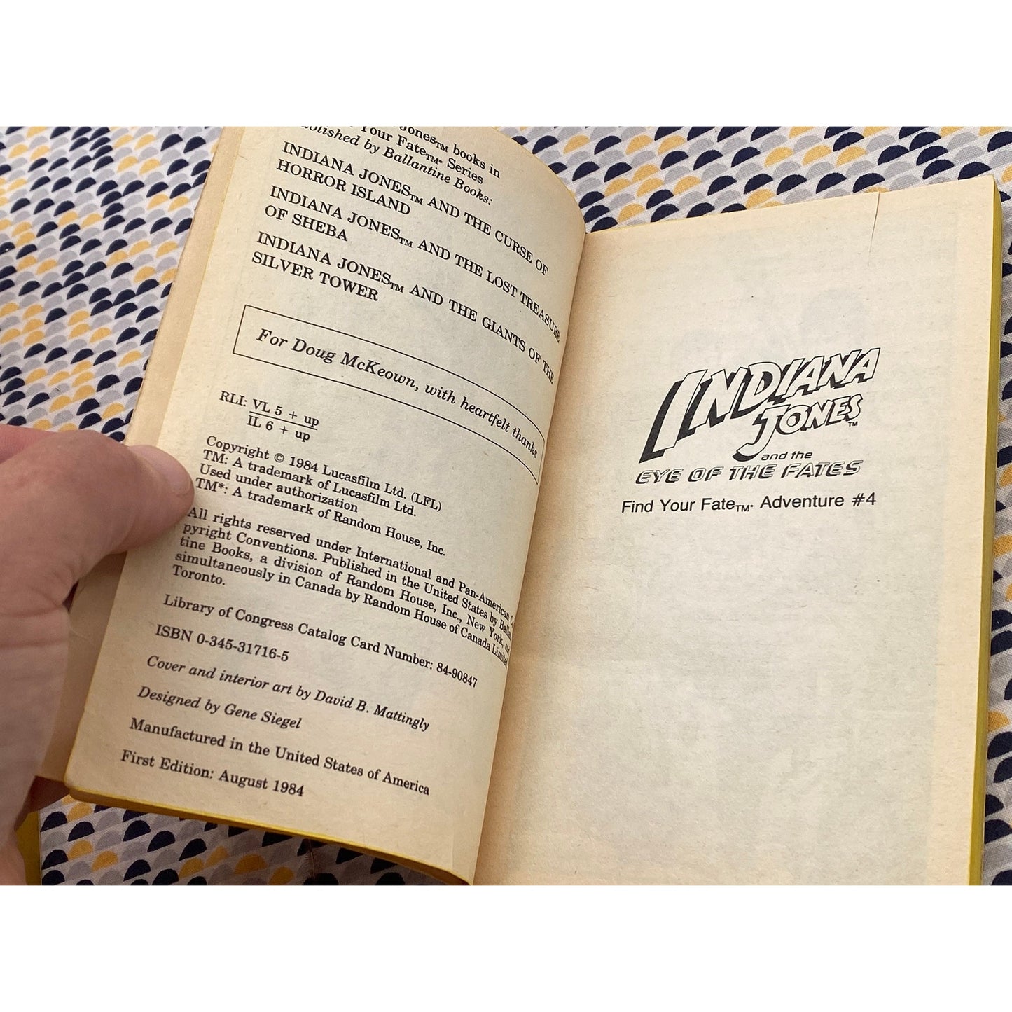 Find Your Fate Adventure #4: Indiana Jones And The Eye Of Fates - Richard Wenk