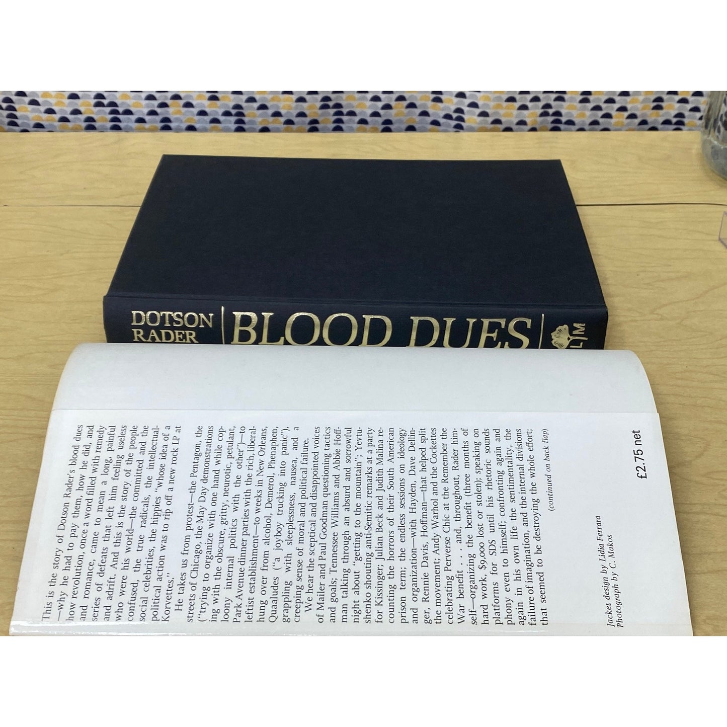 Blood Dues - Dotson Rader - Vintage Hardcover Book - 1974 London Magazine Ed