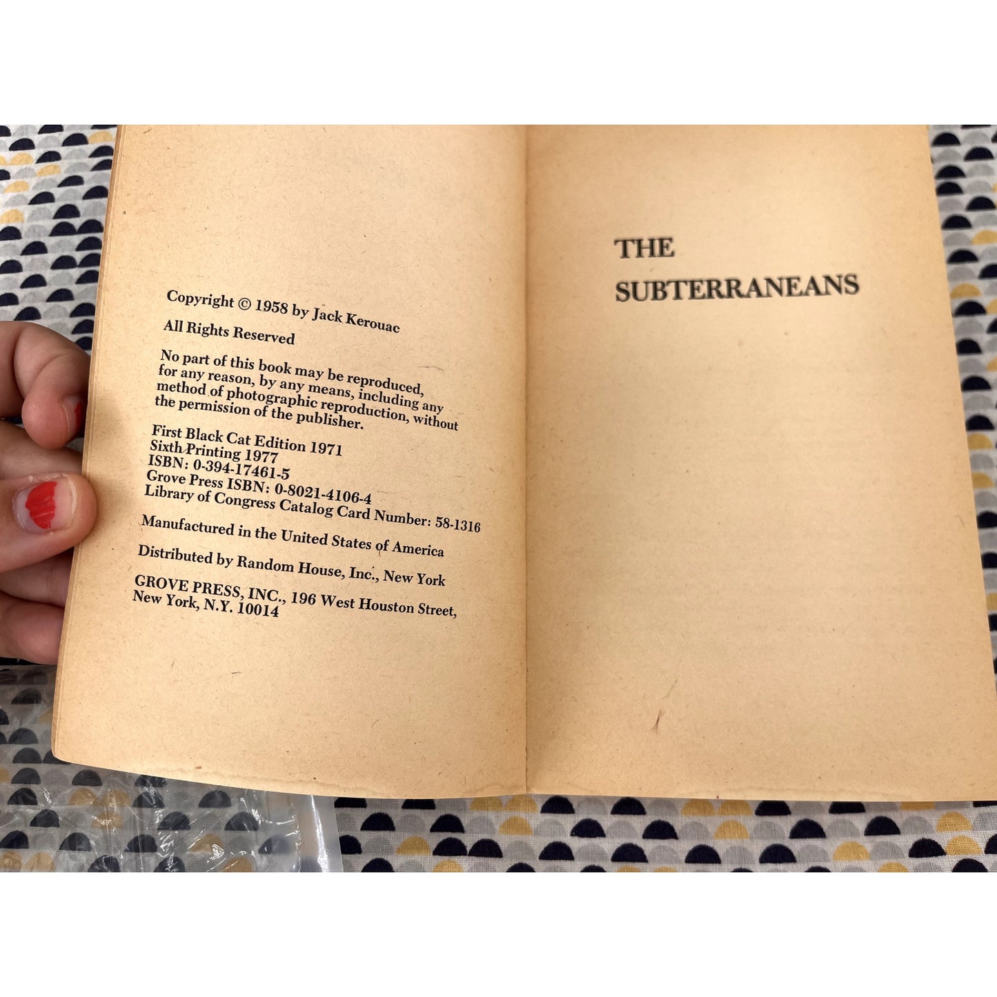 The Subterraneans - Jack Kerouac - Grove - Paperback