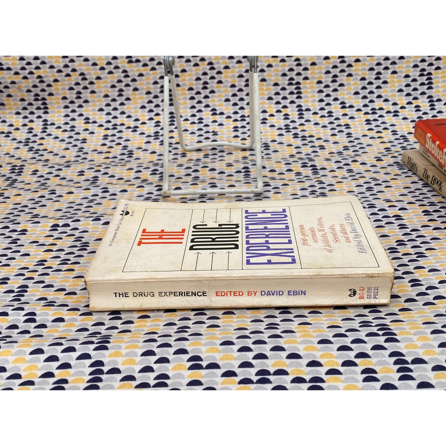The Drug Experience - Ed by David Ebin - Huxley, Burroughs, Ginsberg, Crowley - Vintage Paperback Book - Evergreen / Grove Press Edition