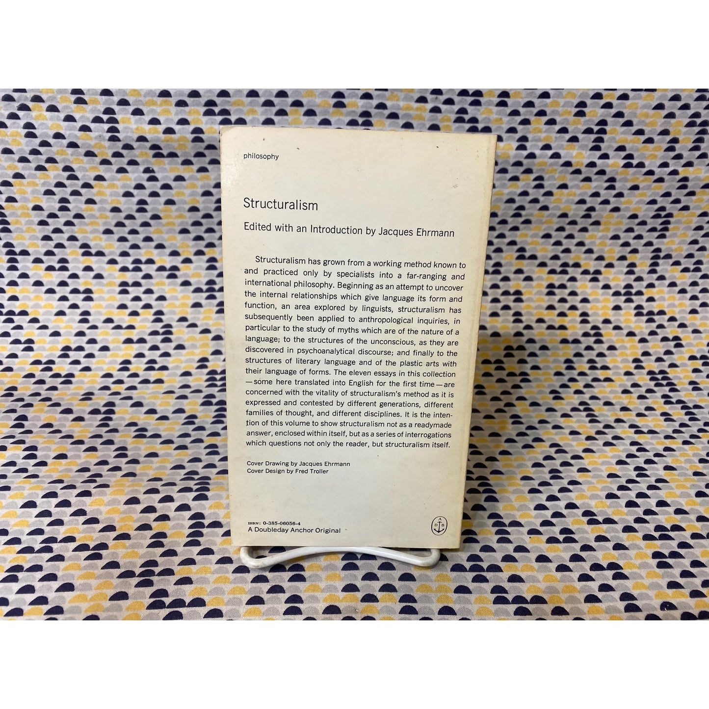 Structuralism - Edited by Jacques Ehrmann - Vintage Paperback - 1970 Anchor Books