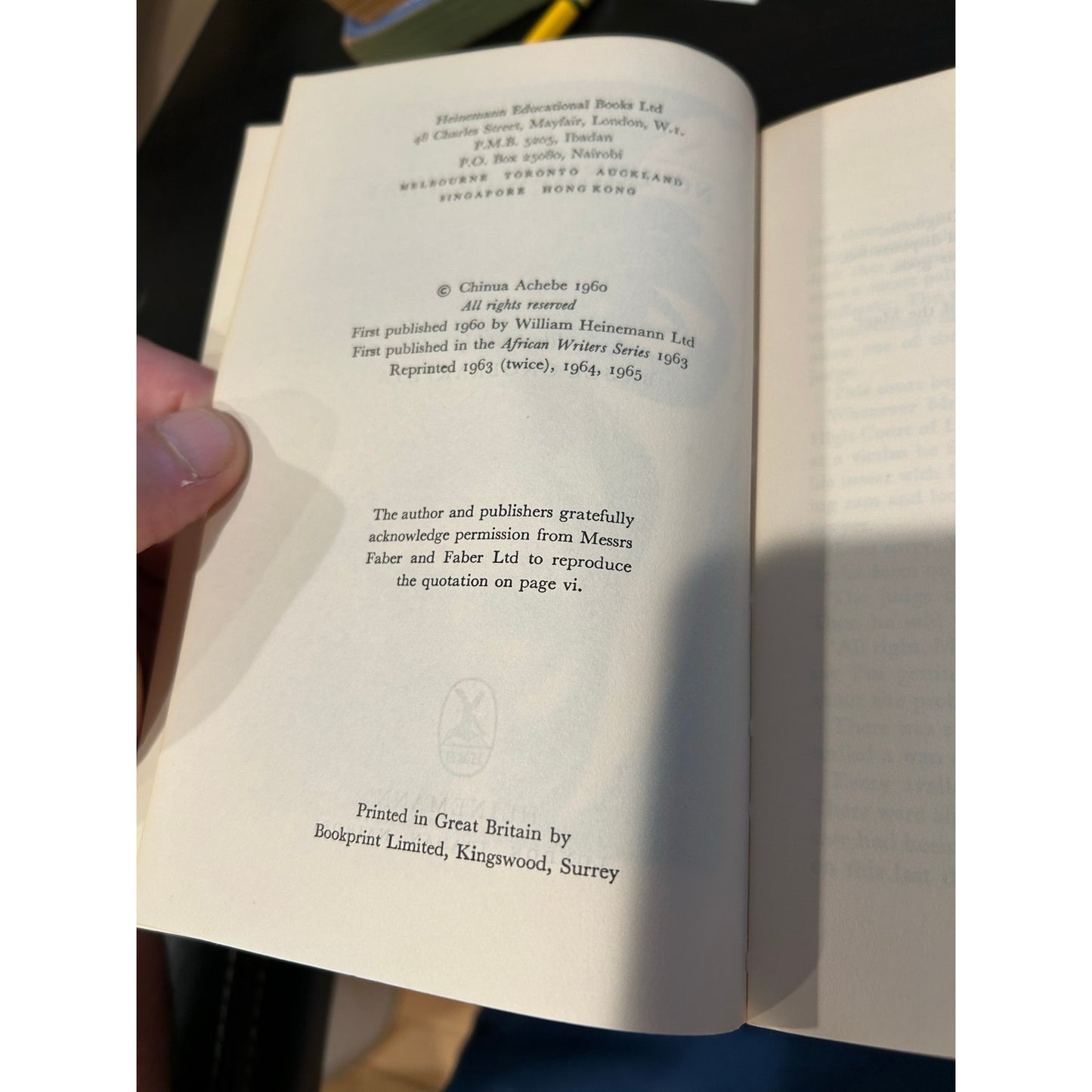 No Longer at Ease - Chinua Achebe - Heinemann African Writers Series #3