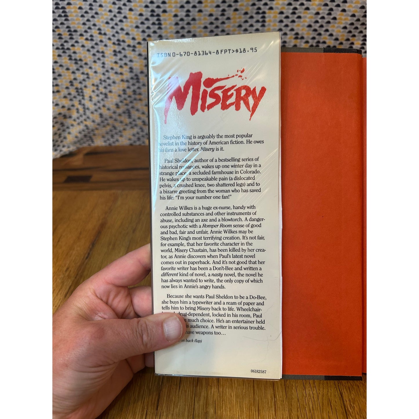 Misery - Stephen King - Vintage Hardcover Book - 1987 Viking First Edition, First Printing