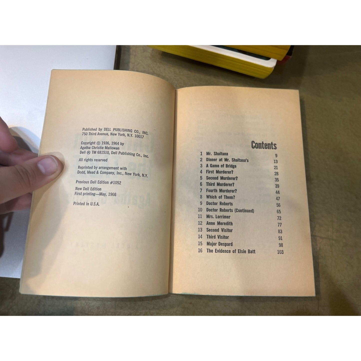 Cards on the Table - Agatha Christie - Dell Books - Paperback