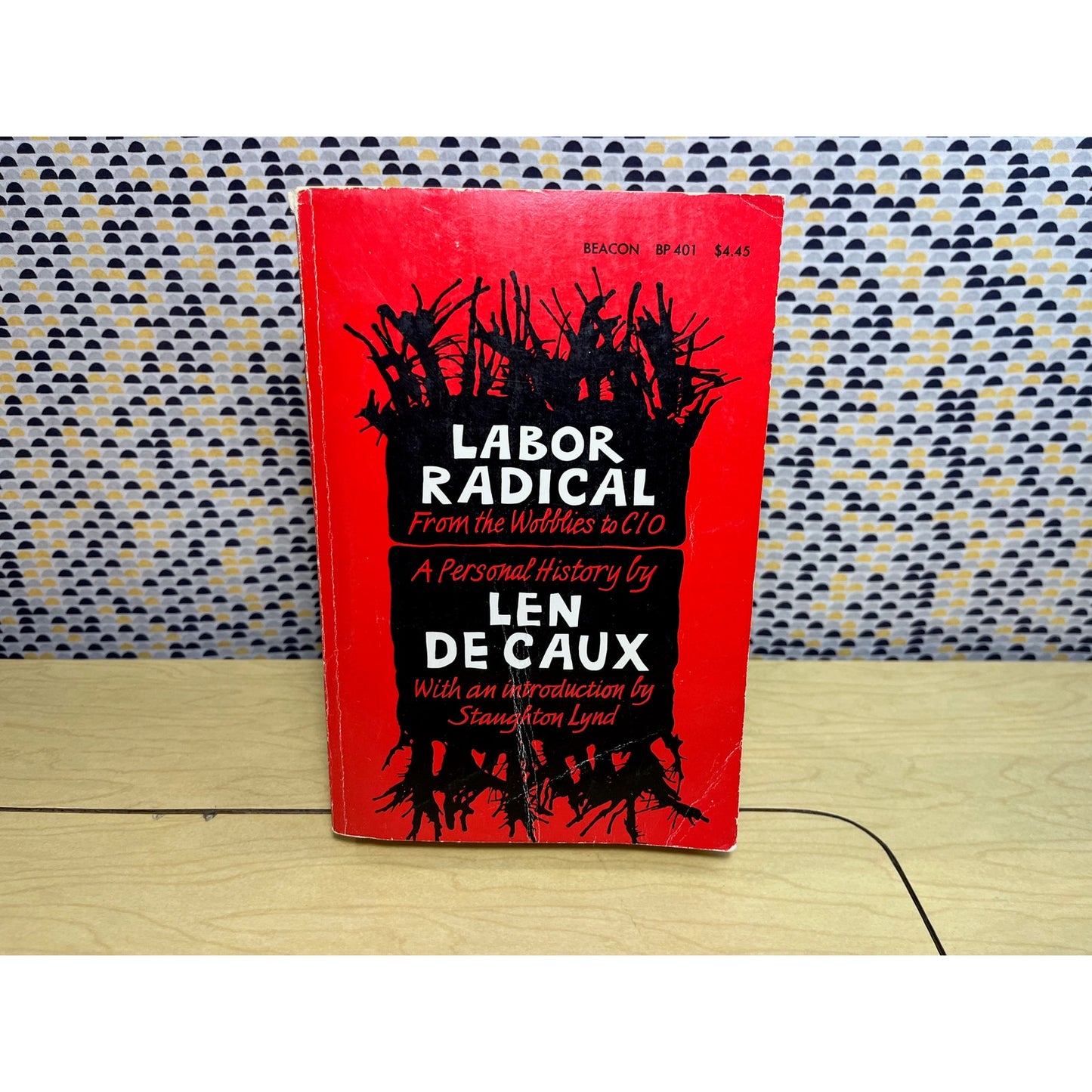 Labor Radical - From the Wobblies to CIO - Len De Caux - Vintage Paperback Book - Beacon Press Boston