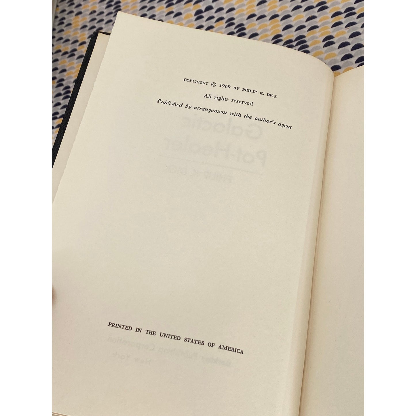 Galactic Pot Healer - Philip K. Dick - Vintage Hardcover Book - 1969 Berkley Books - Book Club Edition