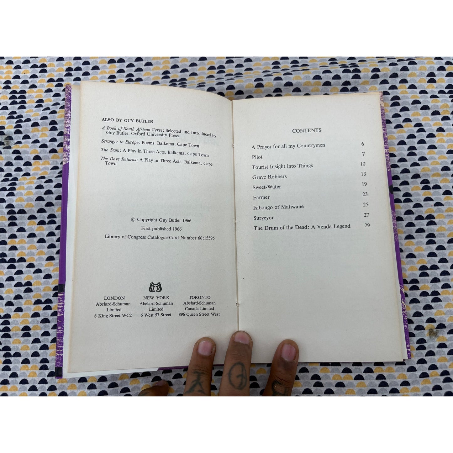 South Of The Zambesi - Guy Butler - Abelard Schuman - Hardcover