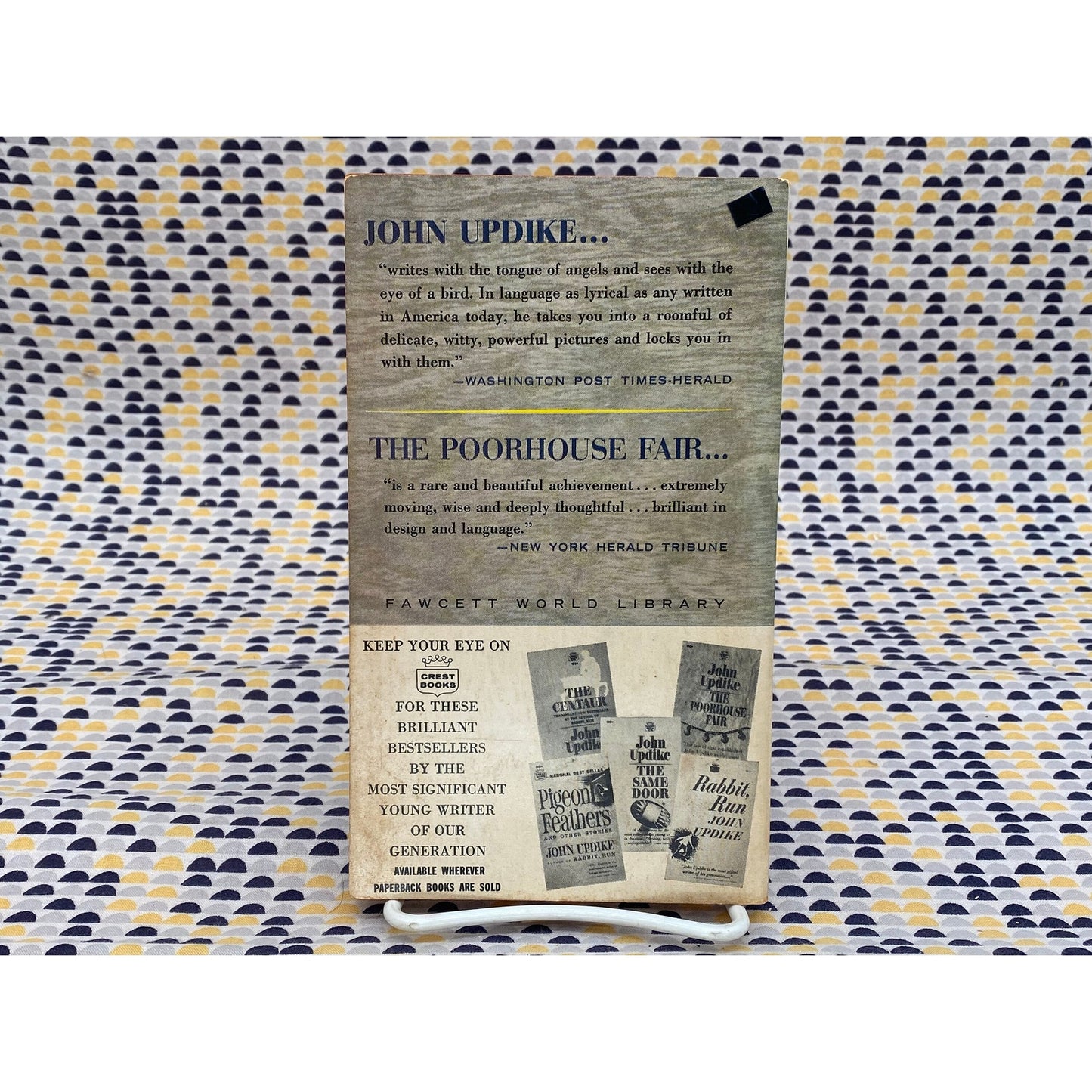 The Poorhouse Fair - John Updike - Vintage Paperback - Fawcett Crest Book